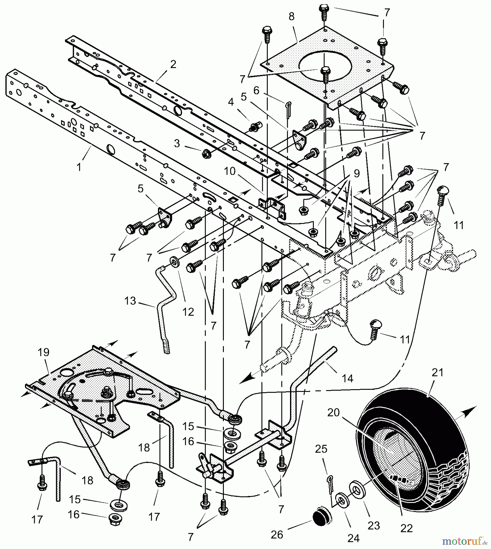  Murray Rasen- und Gartentraktoren 461000x71A - B&S/Murray 46