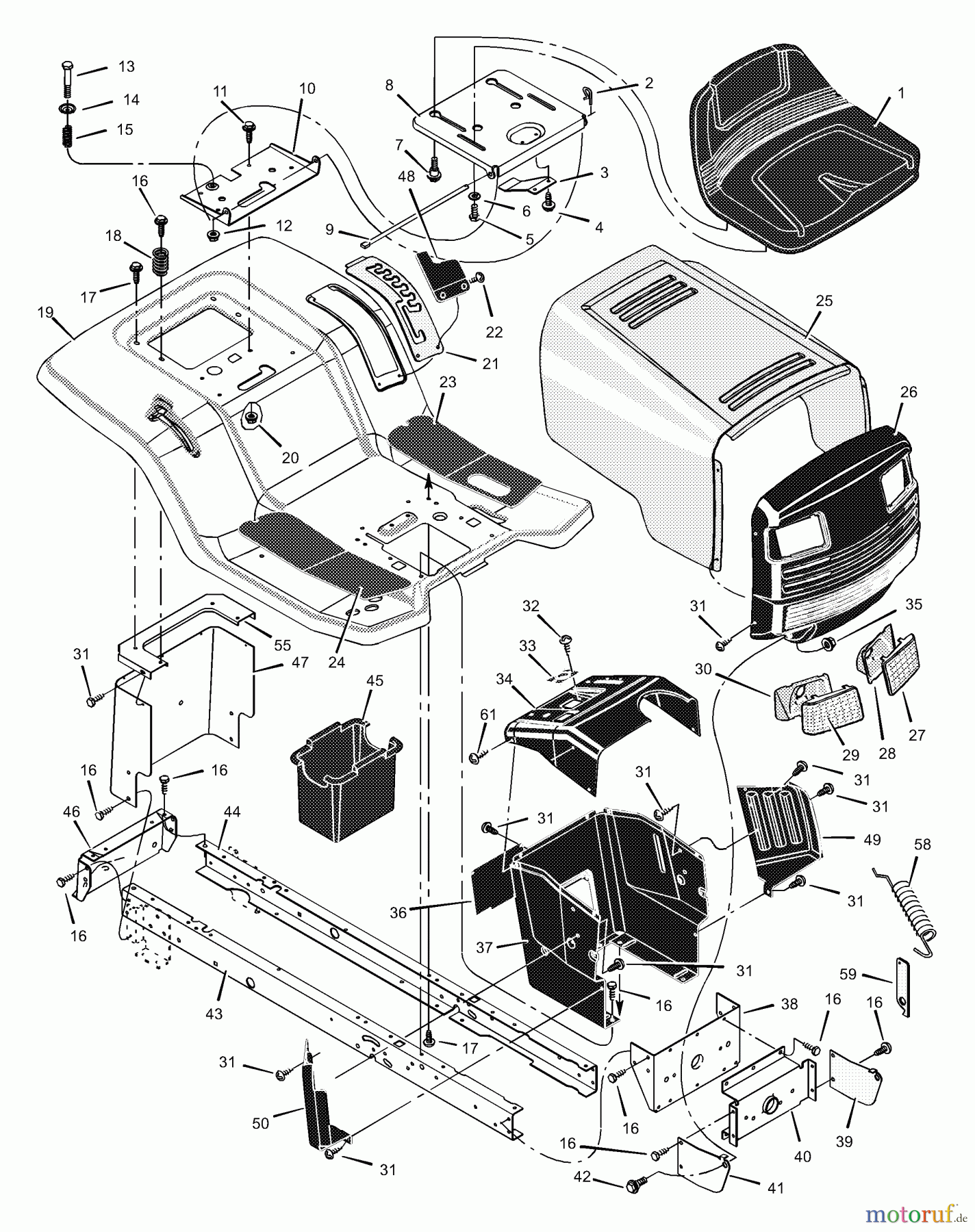  Murray Rasen- und Gartentraktoren 46501x92A - B&S/Murray 46