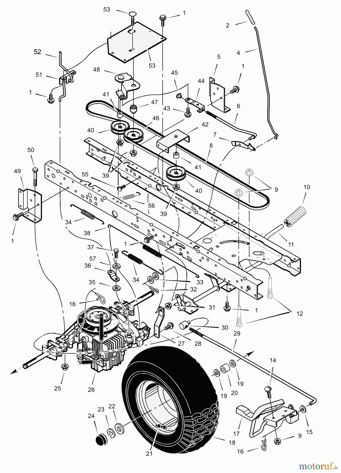  Murray Rasen- und Gartentraktoren 465603x92B - B&S/Murray 46