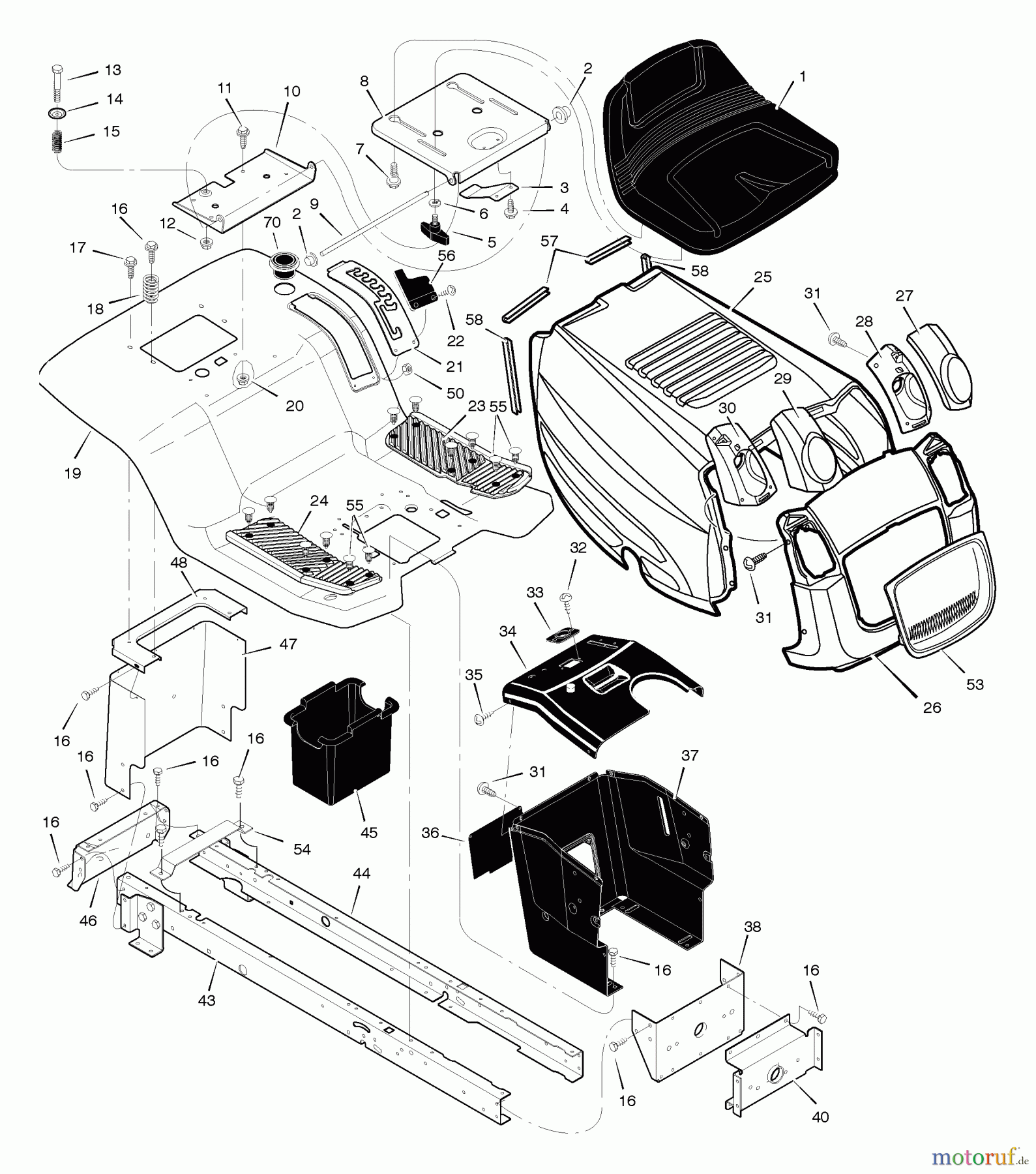  Murray Rasen- und Gartentraktoren 465605x48A - B&S/Murray 46