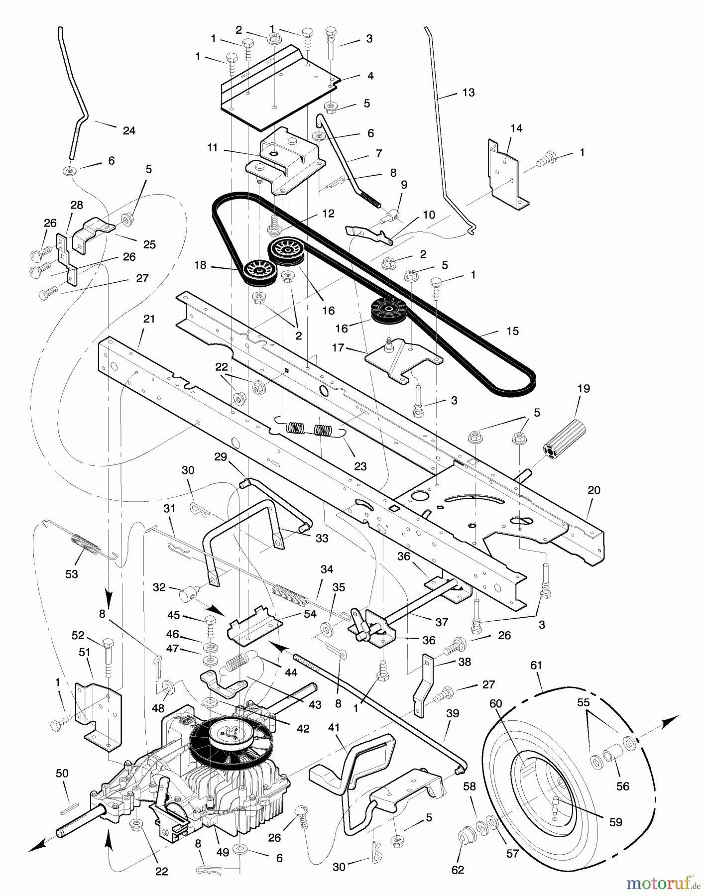  Murray Rasen- und Gartentraktoren 46567x30A - Murray 46