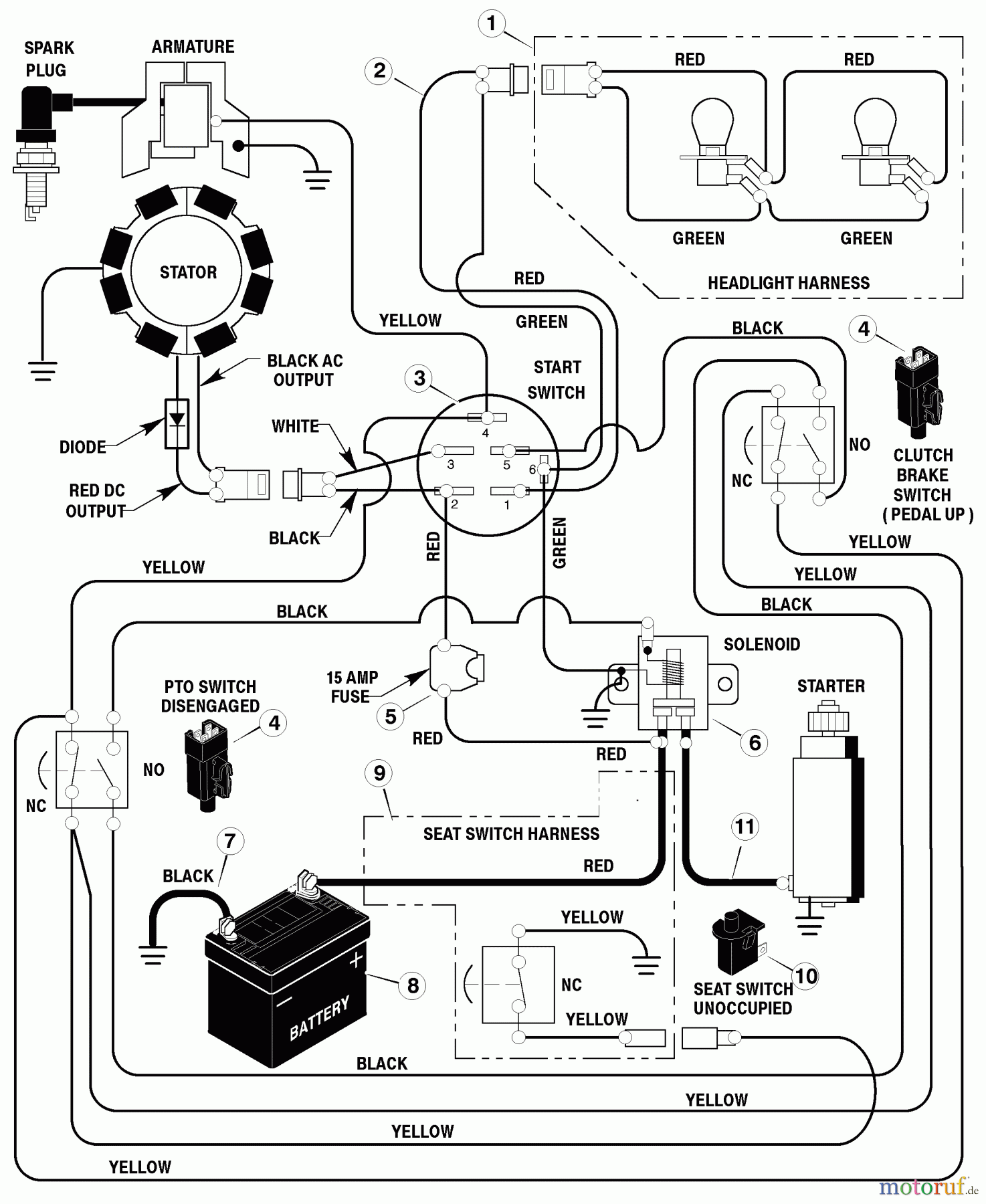  Murray Rasen- und Gartentraktoren 46569x92A - B&S/Murray 46