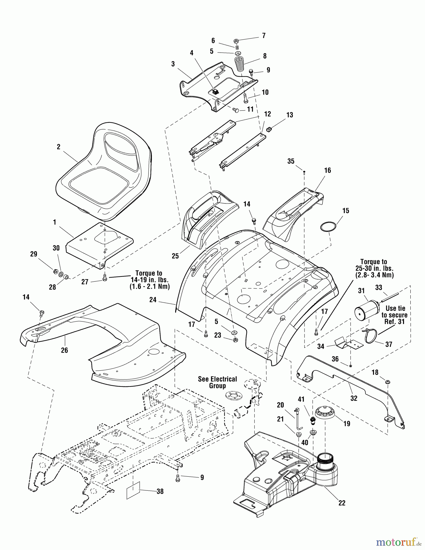  Murray Rasen- und Gartentraktoren 107.250070 (2691088-00) - Craftsman CTX9500, 54