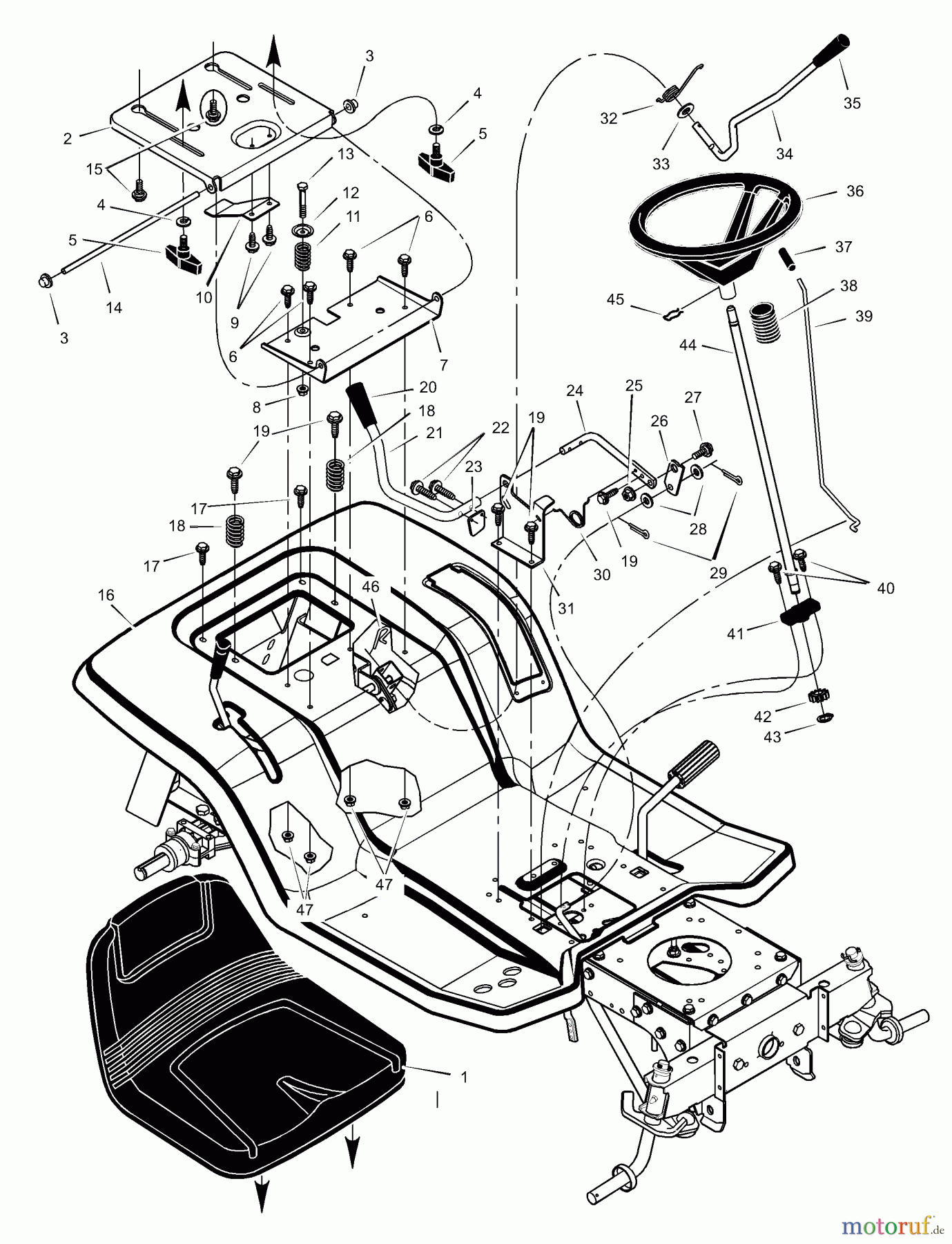  Murray Rasen- und Gartentraktoren 52101x92A - B&S/Murray 52