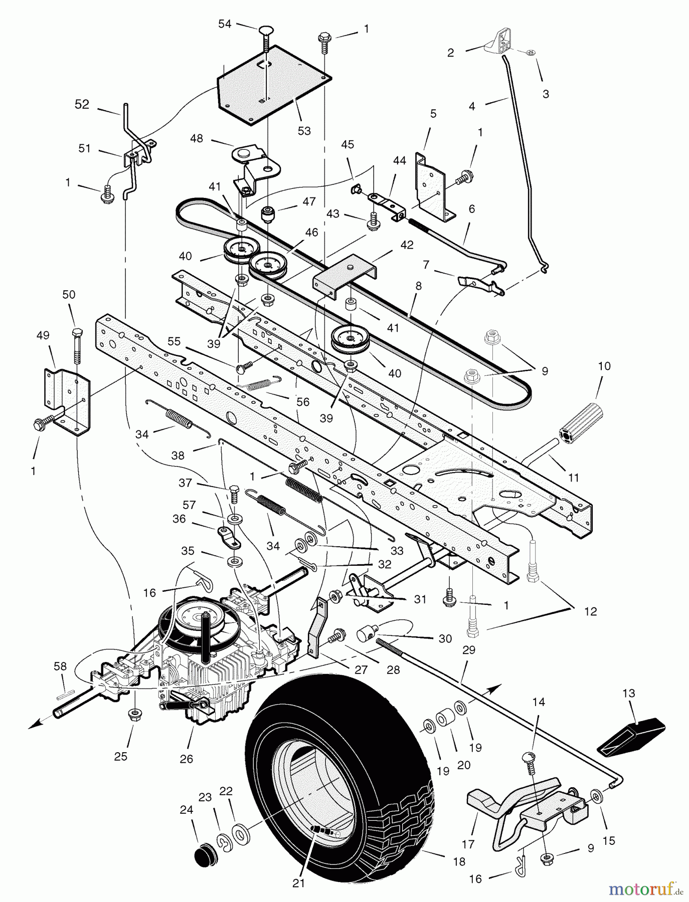  Murray Rasen- und Gartentraktoren C950-60472-0 - Craftsman 46