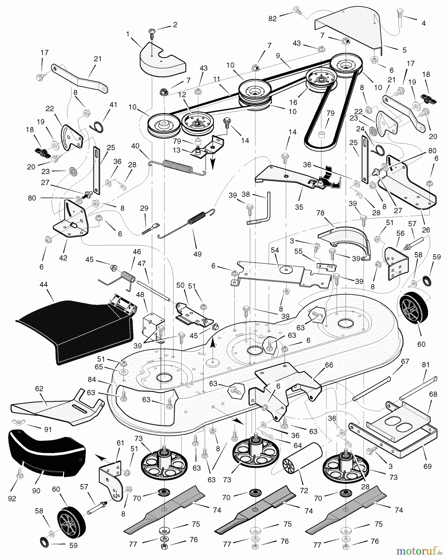  Murray Rasen- und Gartentraktoren C950-60472-0 - Craftsman 46