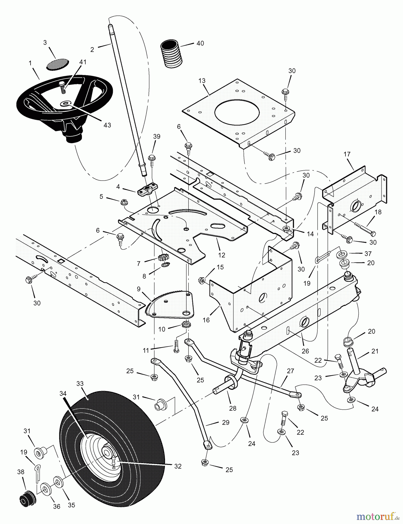  Murray Rasen- und Gartentraktoren 385300x30A - Murray 38