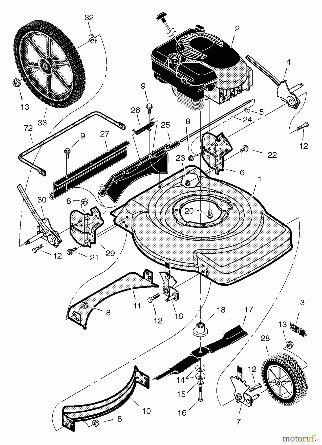  Murray Rasenmäher 223210x31A - Scotts 22