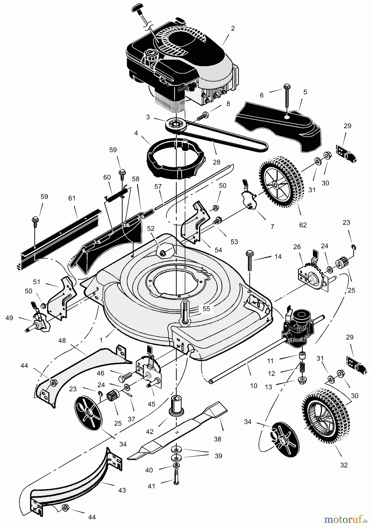  Murray Rasenmäher 228511x8A - Scotts 22