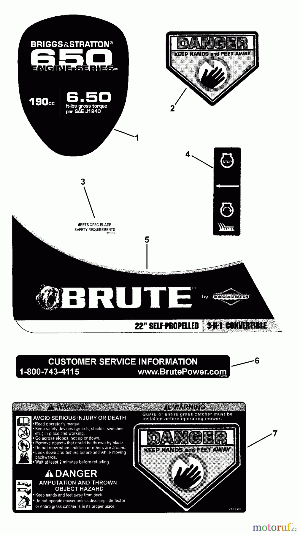  Murray Rasenmäher BTP2265HW (7800267) - Brute 22