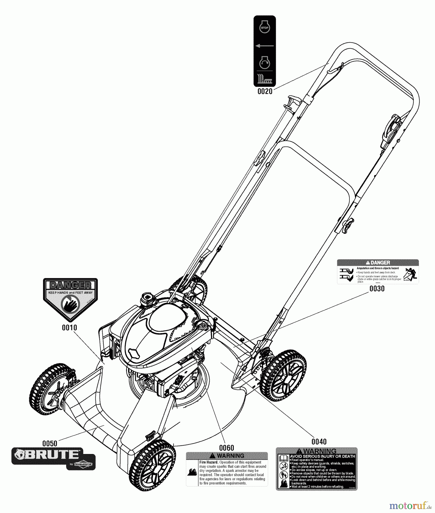  Murray Rasenmäher BTPD22625 (7800884) - Brute 22