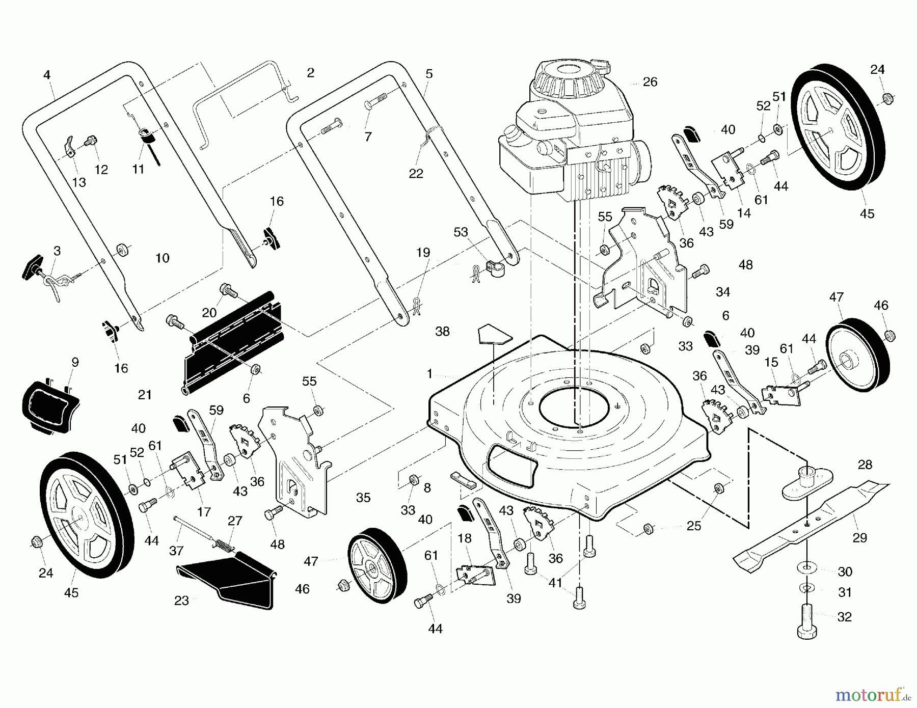  Murray Rasenmäher M22500 (96114002600) - Murray 22