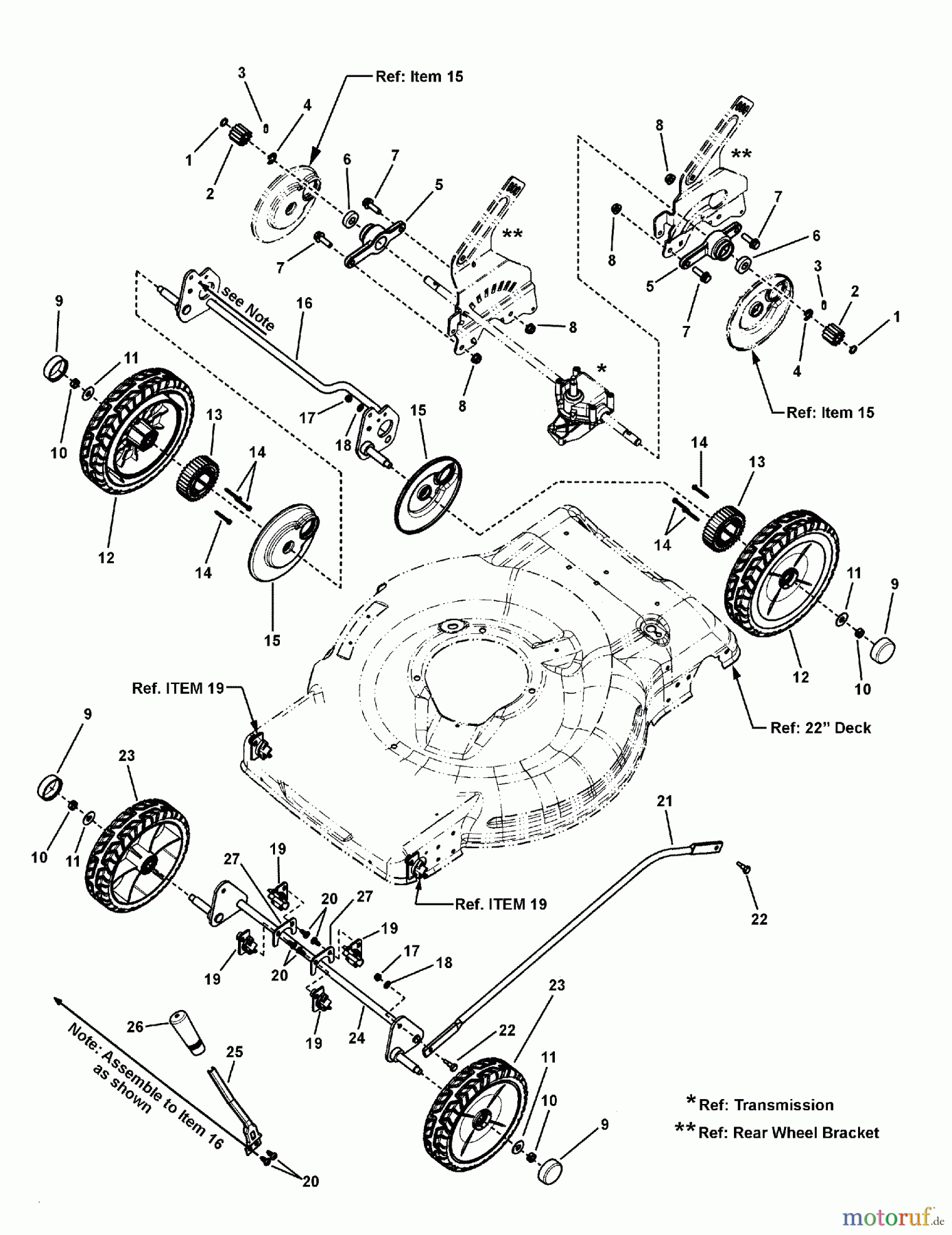  Murray Rasenmäher NJS36 (LP7800645) - John Deere 22