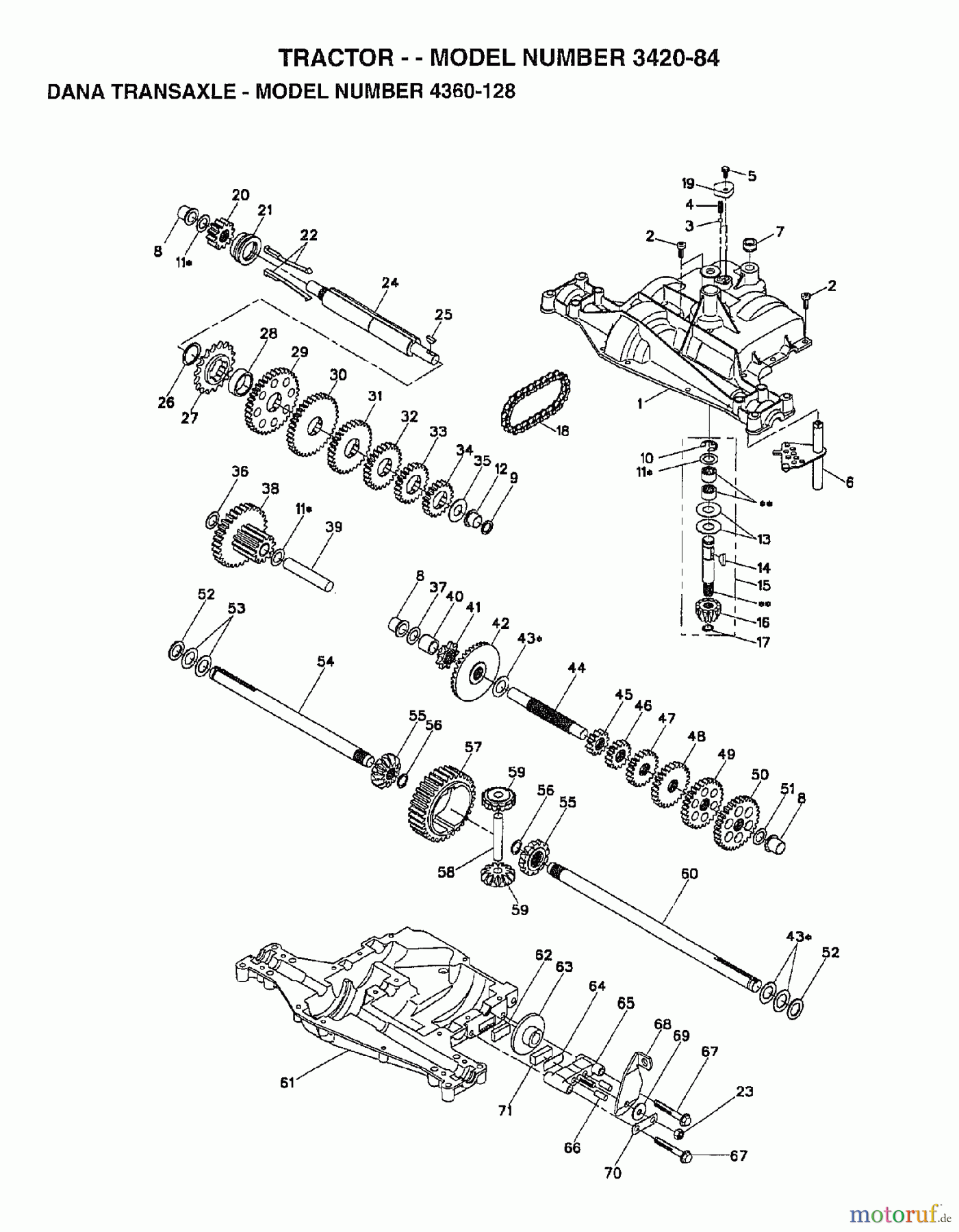  Poulan / Weed Eater Rasen und Gartentraktoren 342084 - Poulan Lawn Tractor (2007-01) TRANSMISSION