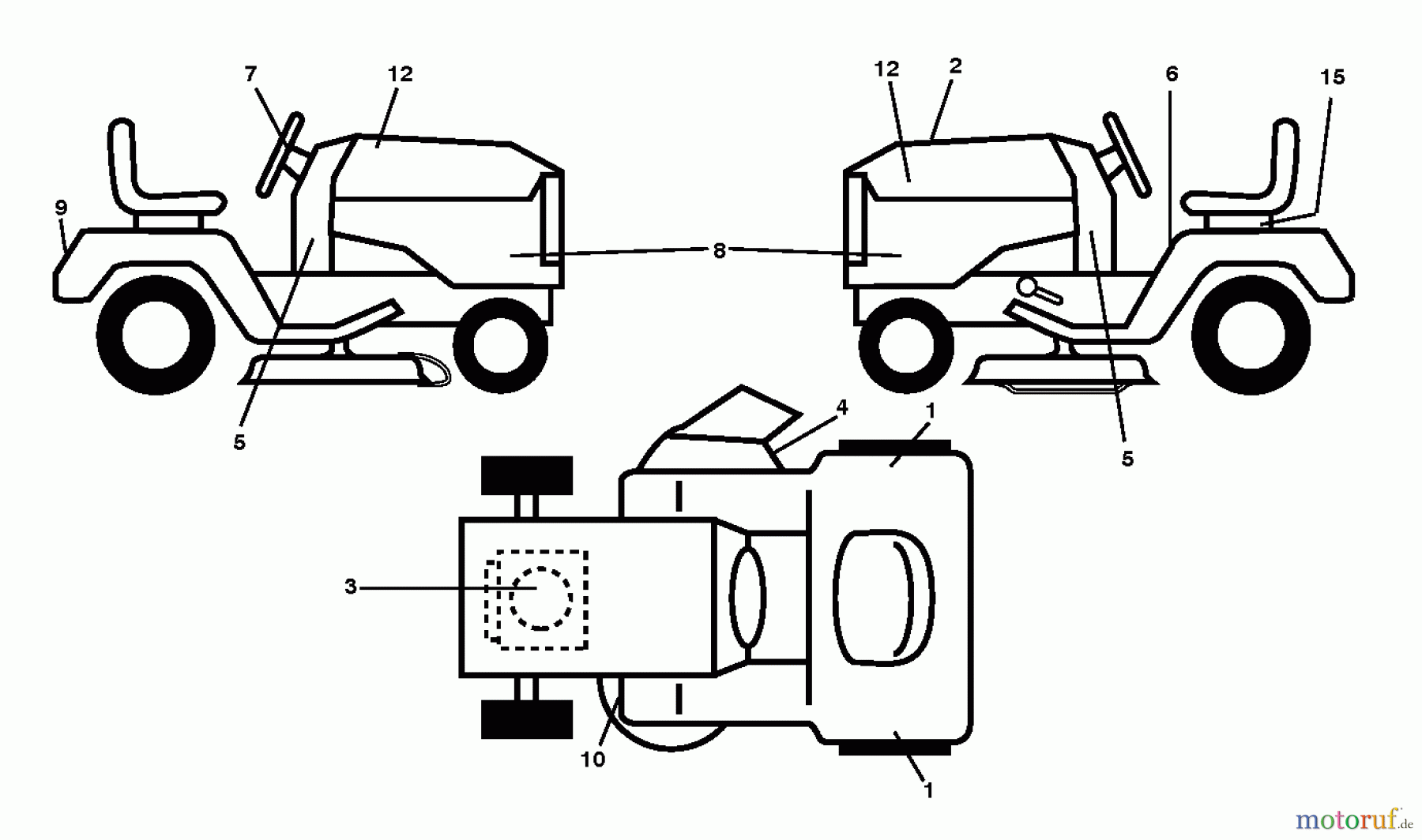  Poulan / Weed Eater Rasen und Gartentraktoren PB175A42LT (96048003700) - Poulan Pro Lawn Tractor (2012-02) DECALS