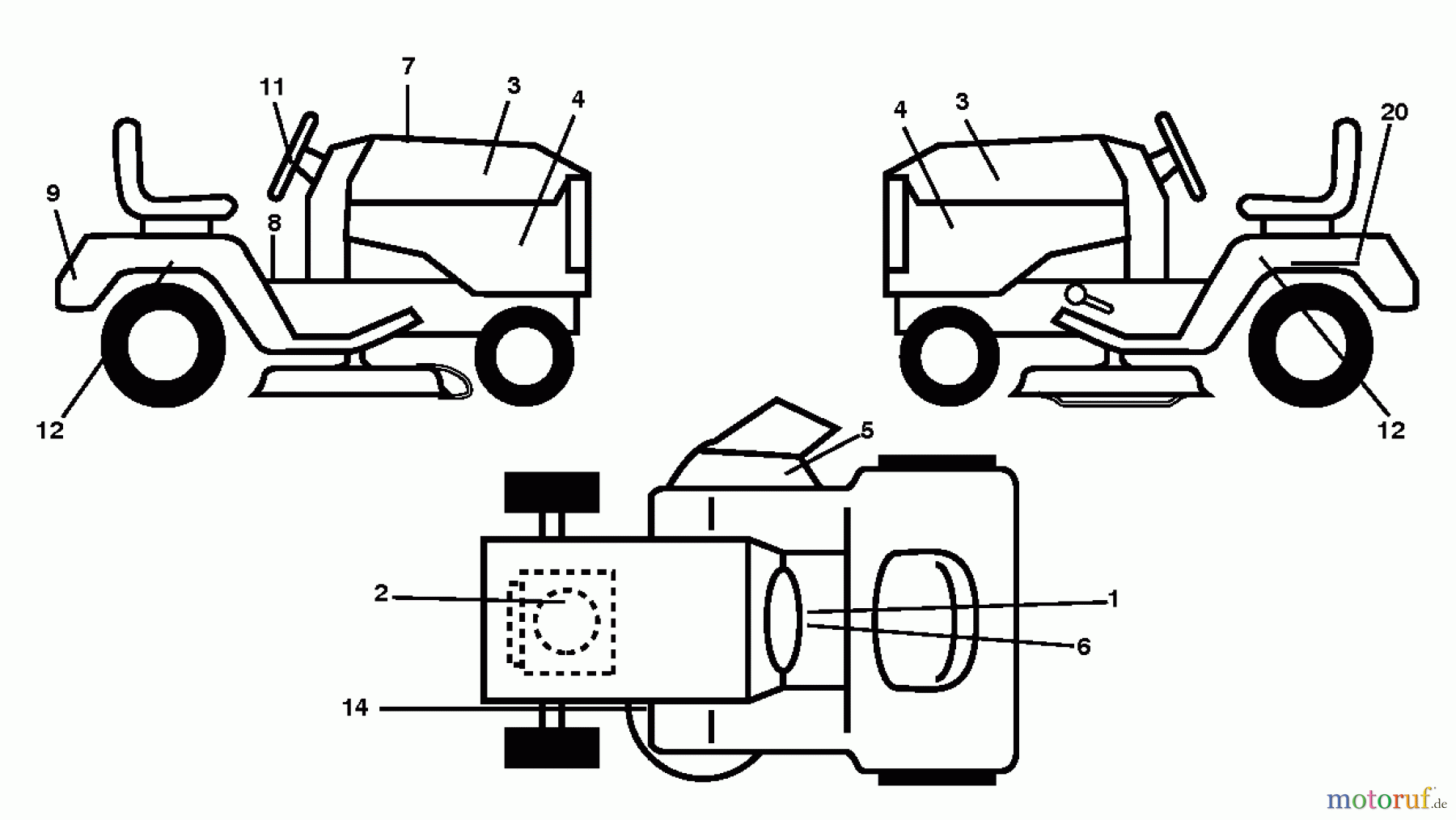  Poulan / Weed Eater Rasen und Gartentraktoren PB195H42LT (96042013601) - Poulan Pro Lawn Tractor (2011-07) DECALS