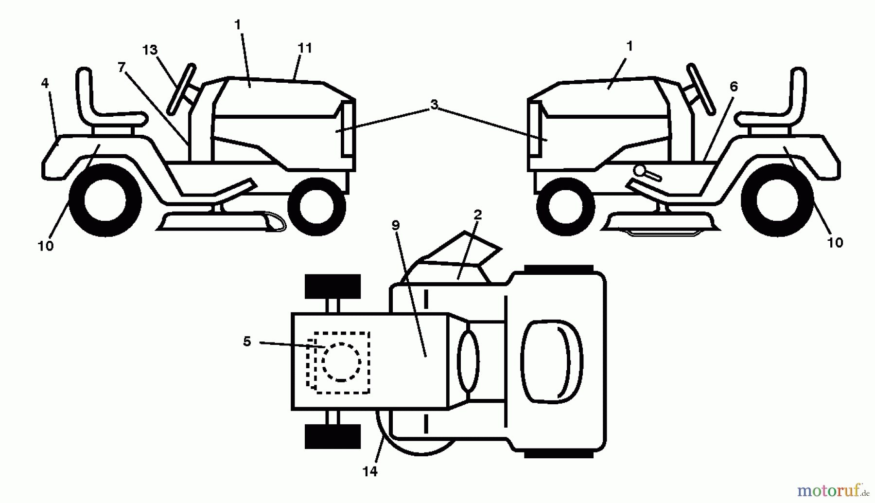  Poulan / Weed Eater Rasen und Gartentraktoren PB22H46YT (96048005200) - Poulan Pro Lawn Tractor (2012-11) DECALS