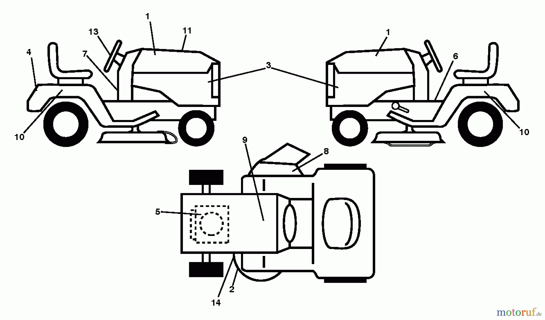  Poulan / Weed Eater Rasen und Gartentraktoren PB23H48LGT (96048005300) - Poulan Pro Lawn Tractor (2013-01) DECALS