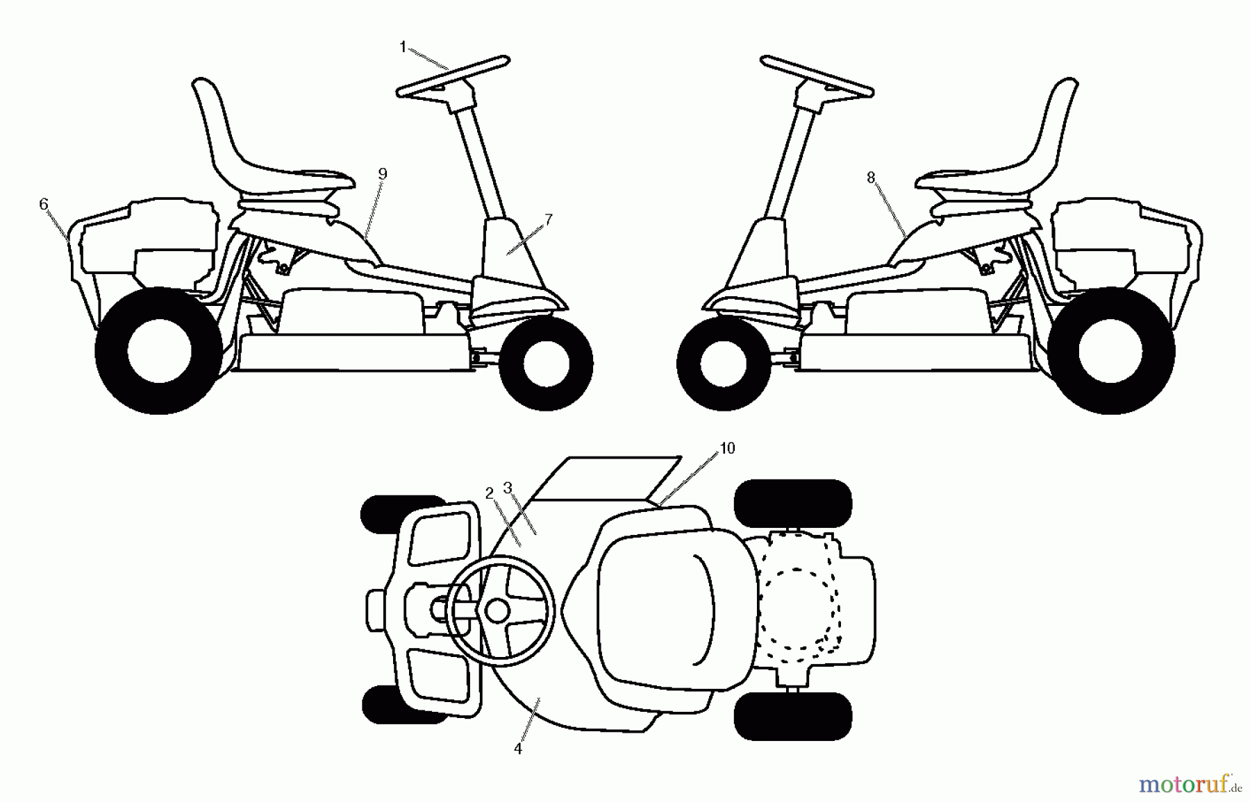  Poulan / Weed Eater Rasen und Gartentraktoren WELRV1 (96026000201) - Weed Eater Lawn Tractor (2011-01) DECALS