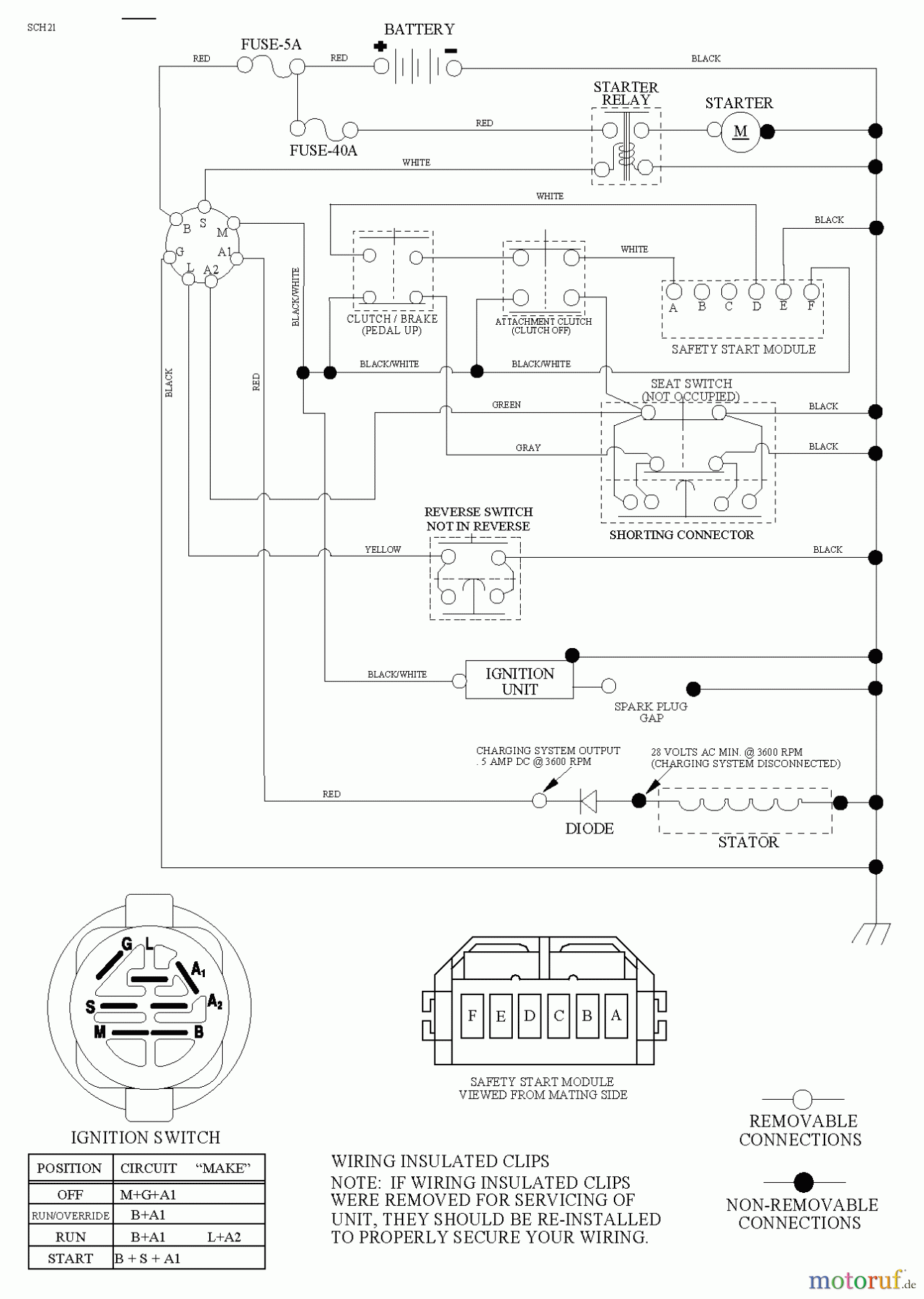  Poulan / Weed Eater Rasen und Gartentraktoren WELRV1 (96026000202) - Weed Eater Lawn Tractor (2011-08) SCHEMATIC