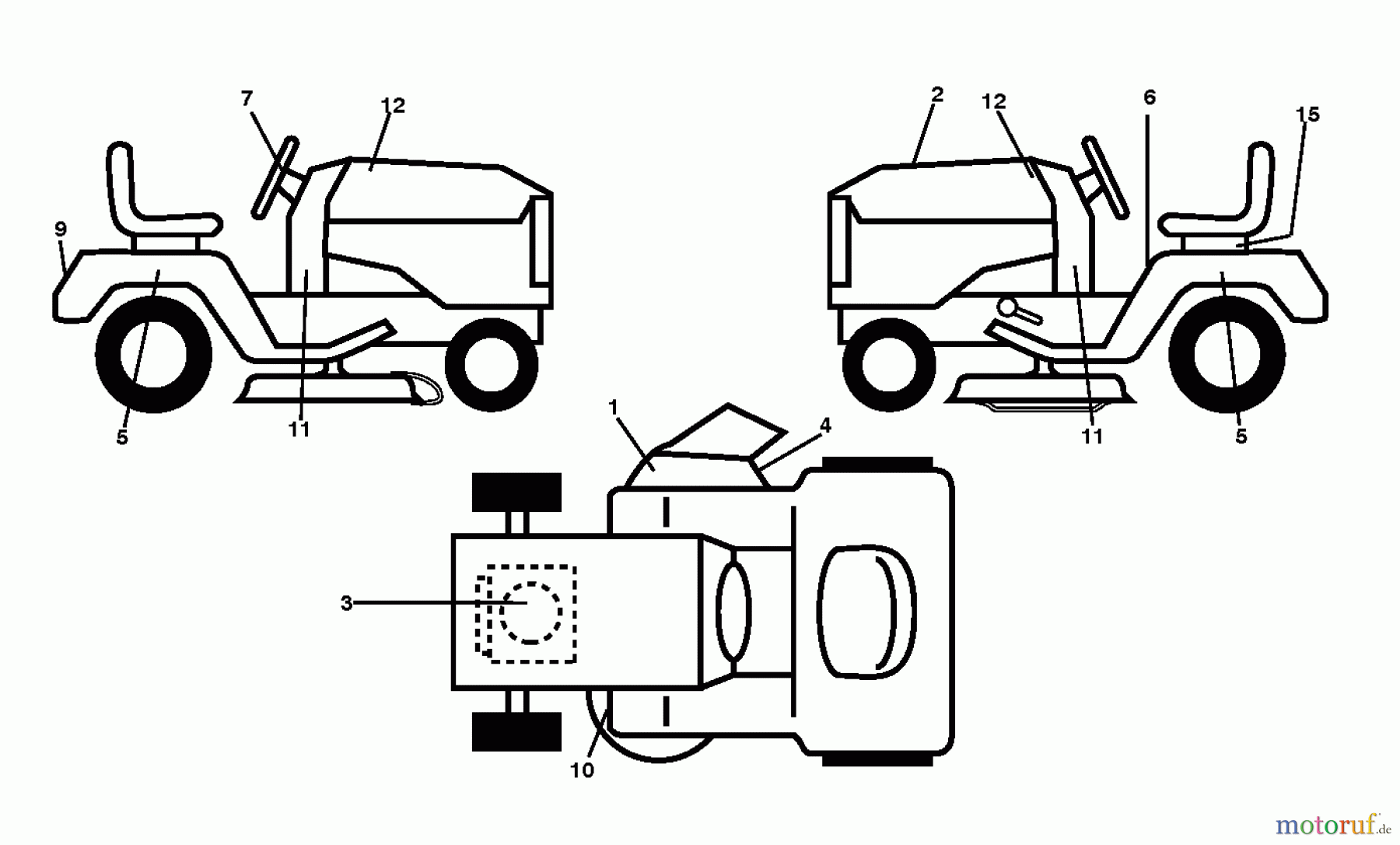  Poulan / Weed Eater Rasen und Gartentraktoren PO14542LT (96012011900) - Poulan Lawn Tractor (2011-03) DECALS