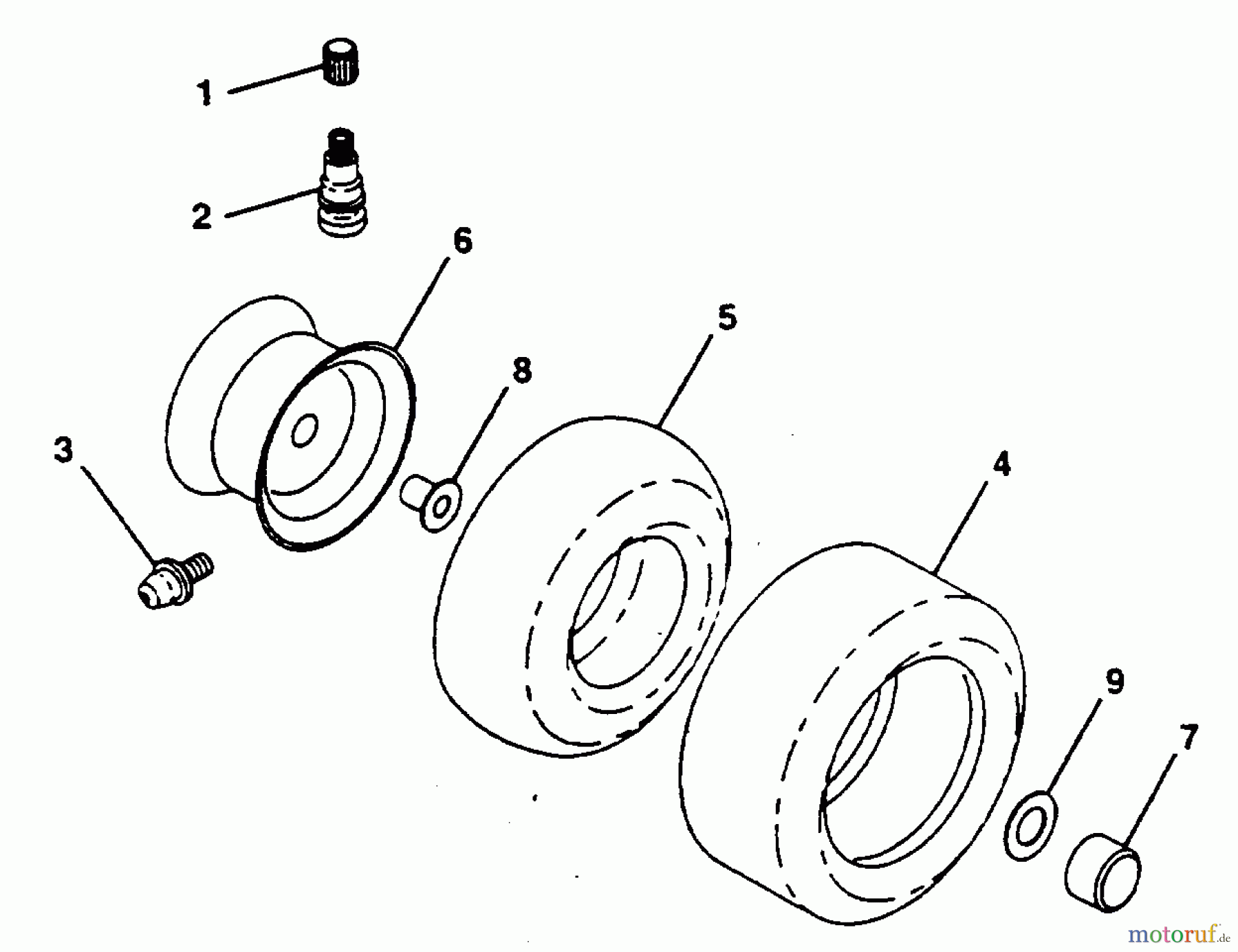  Poulan / Weed Eater Rasen und Gartentraktoren PP1036SA - Poulan Pro Lawn Tractor WHEELS & TIRES