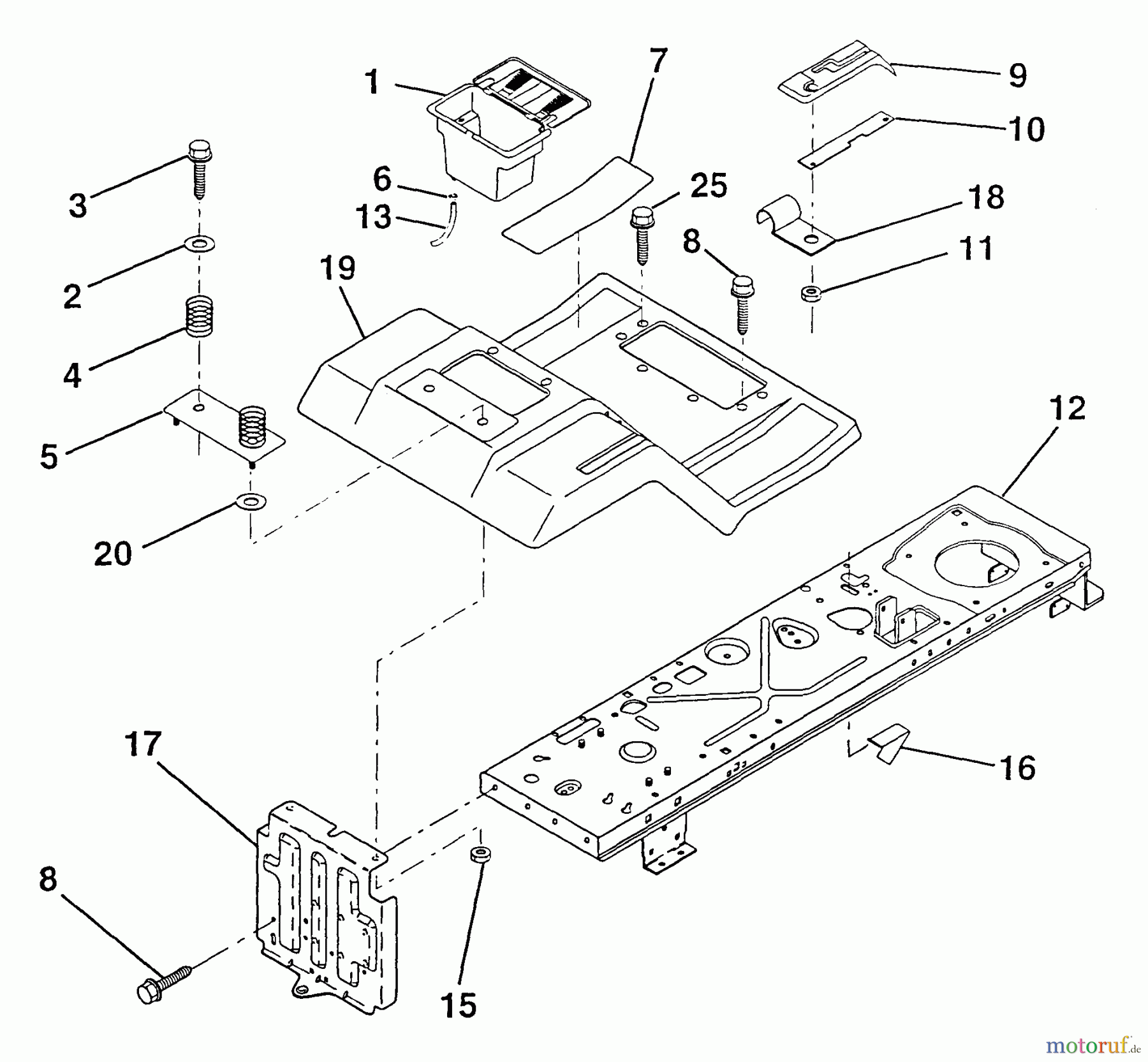  Poulan / Weed Eater Rasen und Gartentraktoren PP11536 - Poulan Pro Lawn Tractor Fender/Chassis