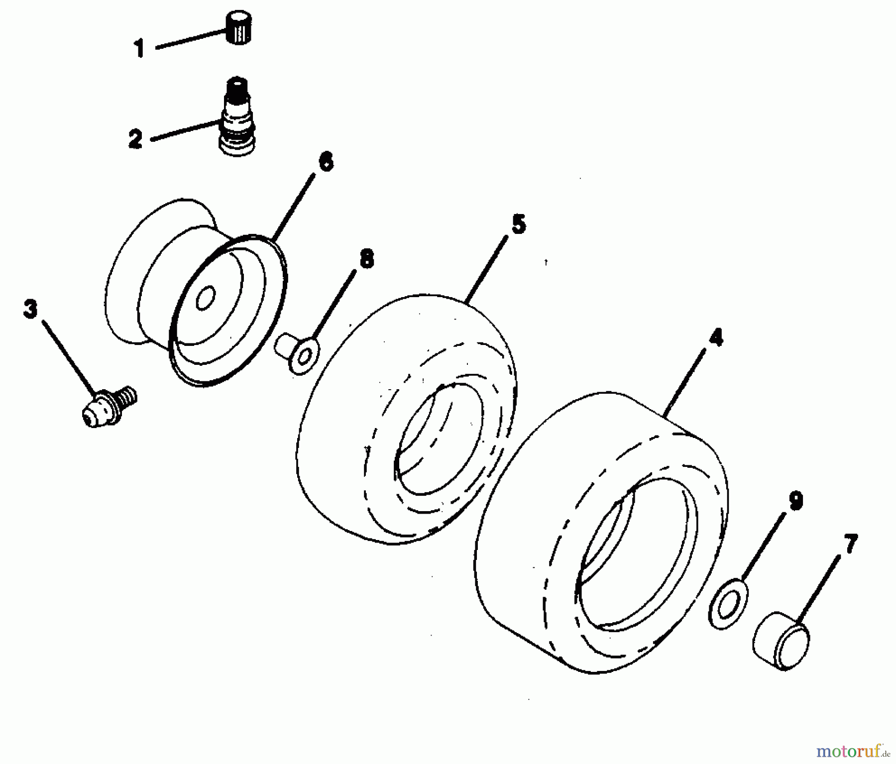  Poulan / Weed Eater Rasen und Gartentraktoren PP12538 - Poulan Pro Lawn Tractor WHEELS & TIRES