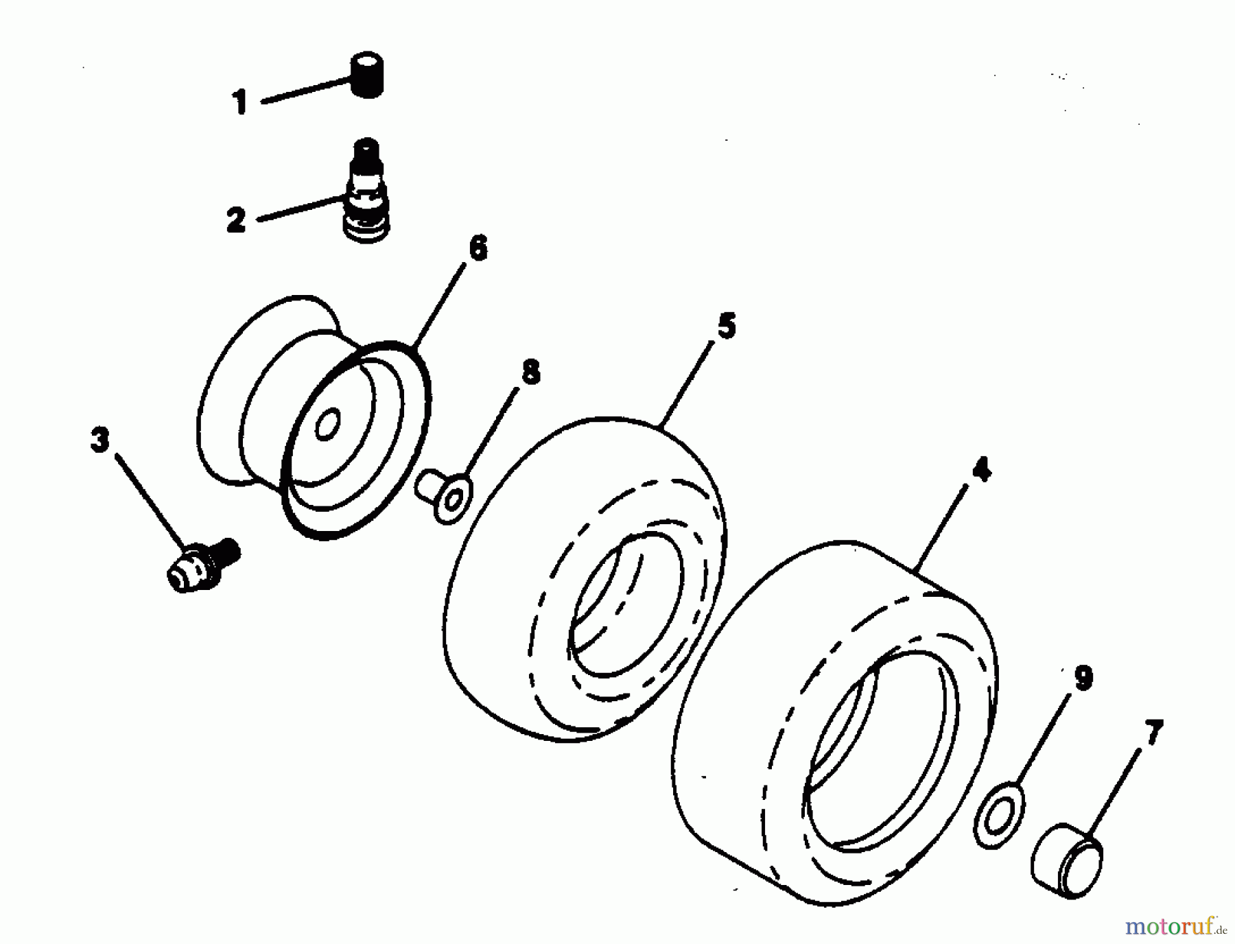  Poulan / Weed Eater Rasen und Gartentraktoren PP125H38K - Poulan Pro Lawn Tractor WHEELS & TIRES