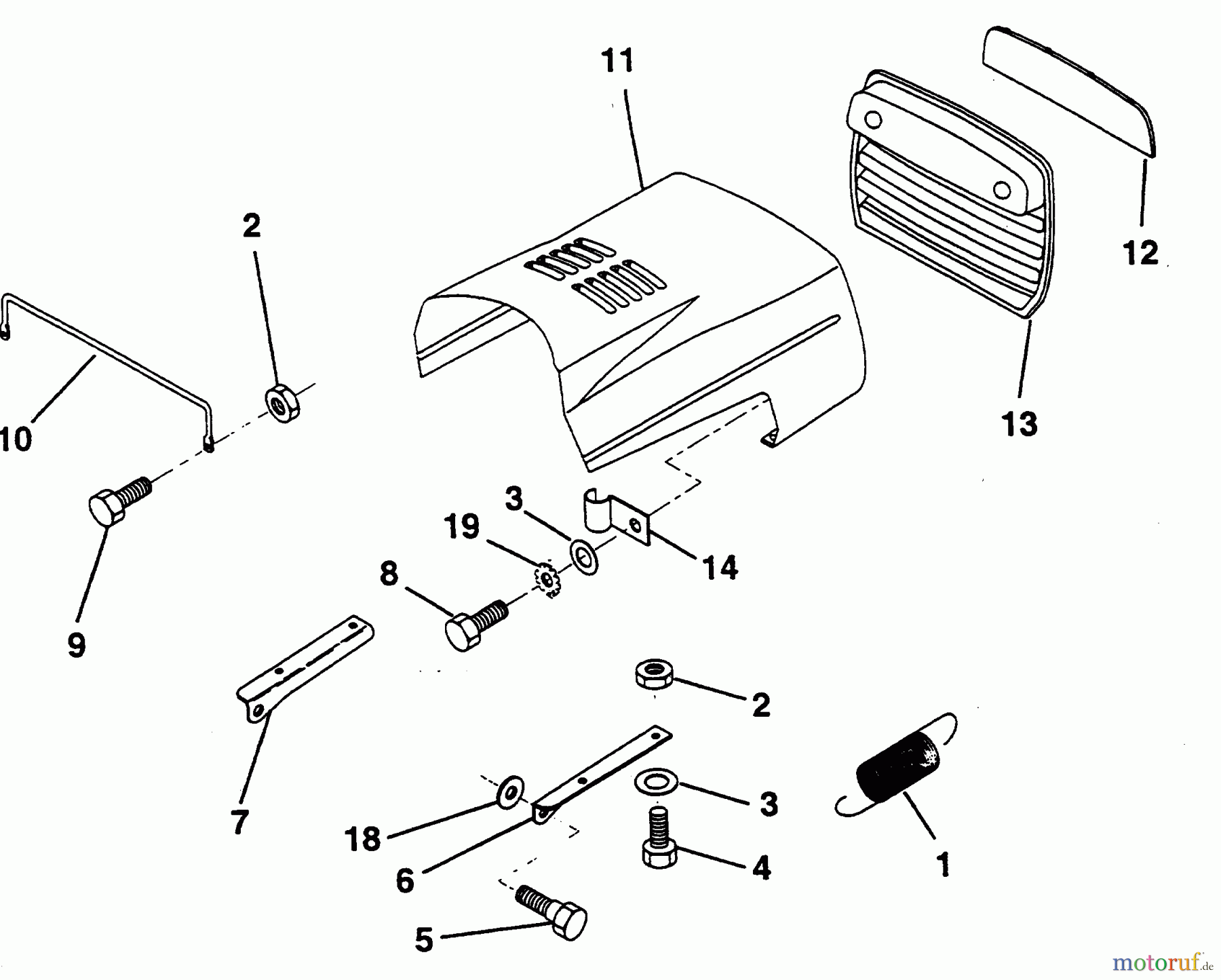  Poulan / Weed Eater Rasen und Gartentraktoren PP12R38MI - Poulan Pro Lawn Tractor HOOD