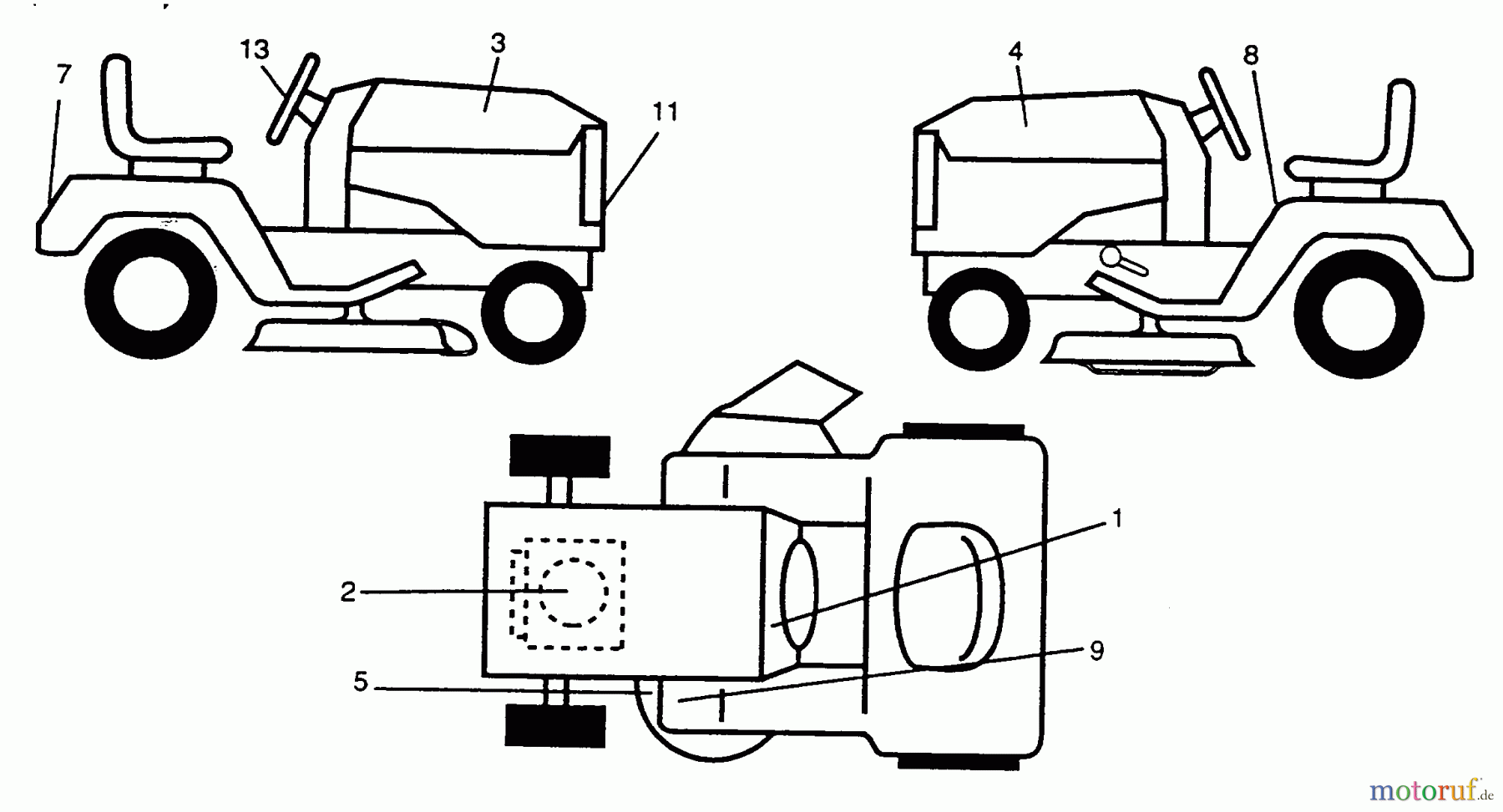  Poulan / Weed Eater Rasen und Gartentraktoren PP16H44C - Poulan Pro Lawn Tractor DECALS