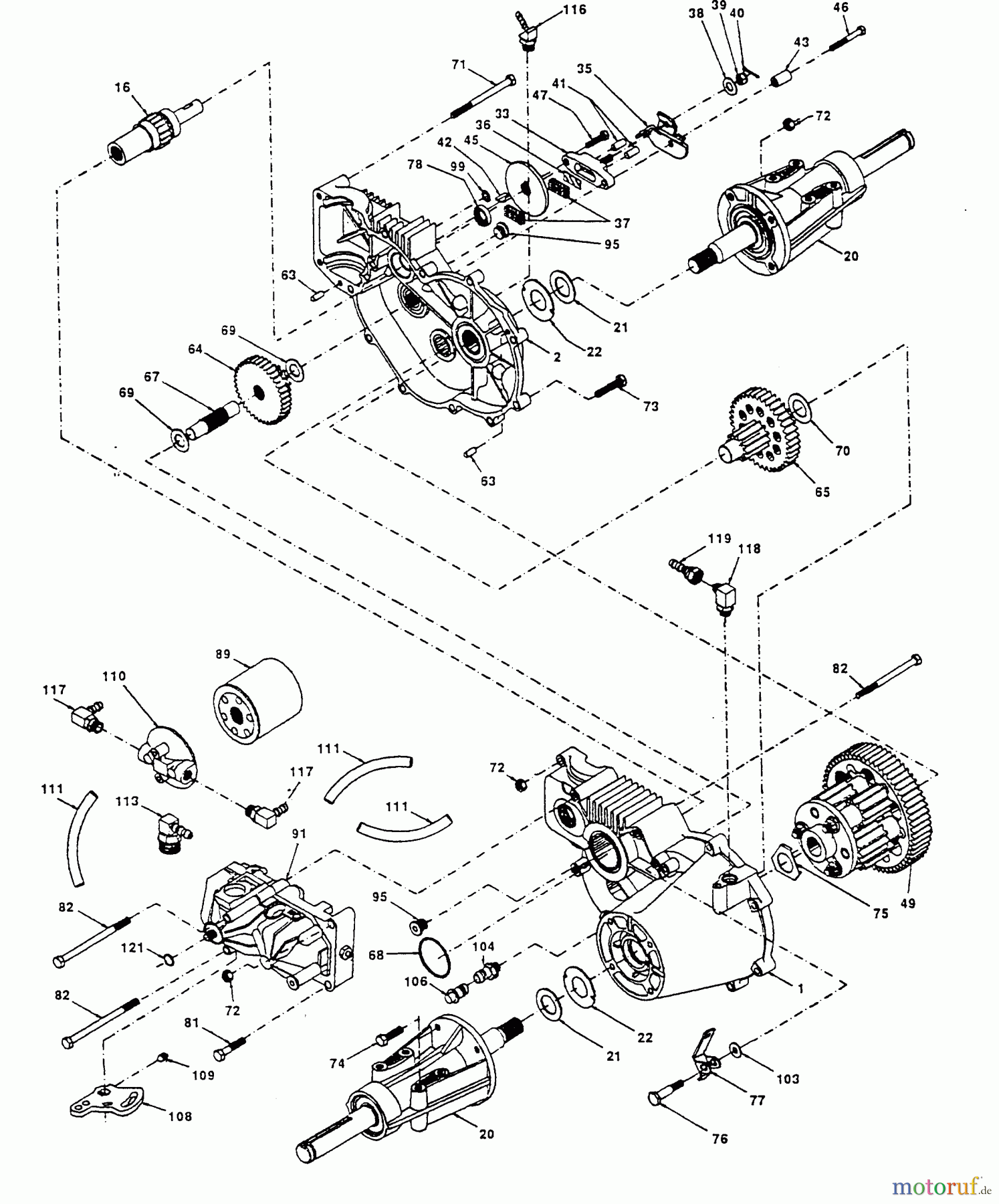  Poulan / Weed Eater Rasen und Gartentraktoren PP20H50JA - Poulan Pro Lawn Tractor TRANSAXLE HYDRO GEAR MODEL NUMBER 214-3010