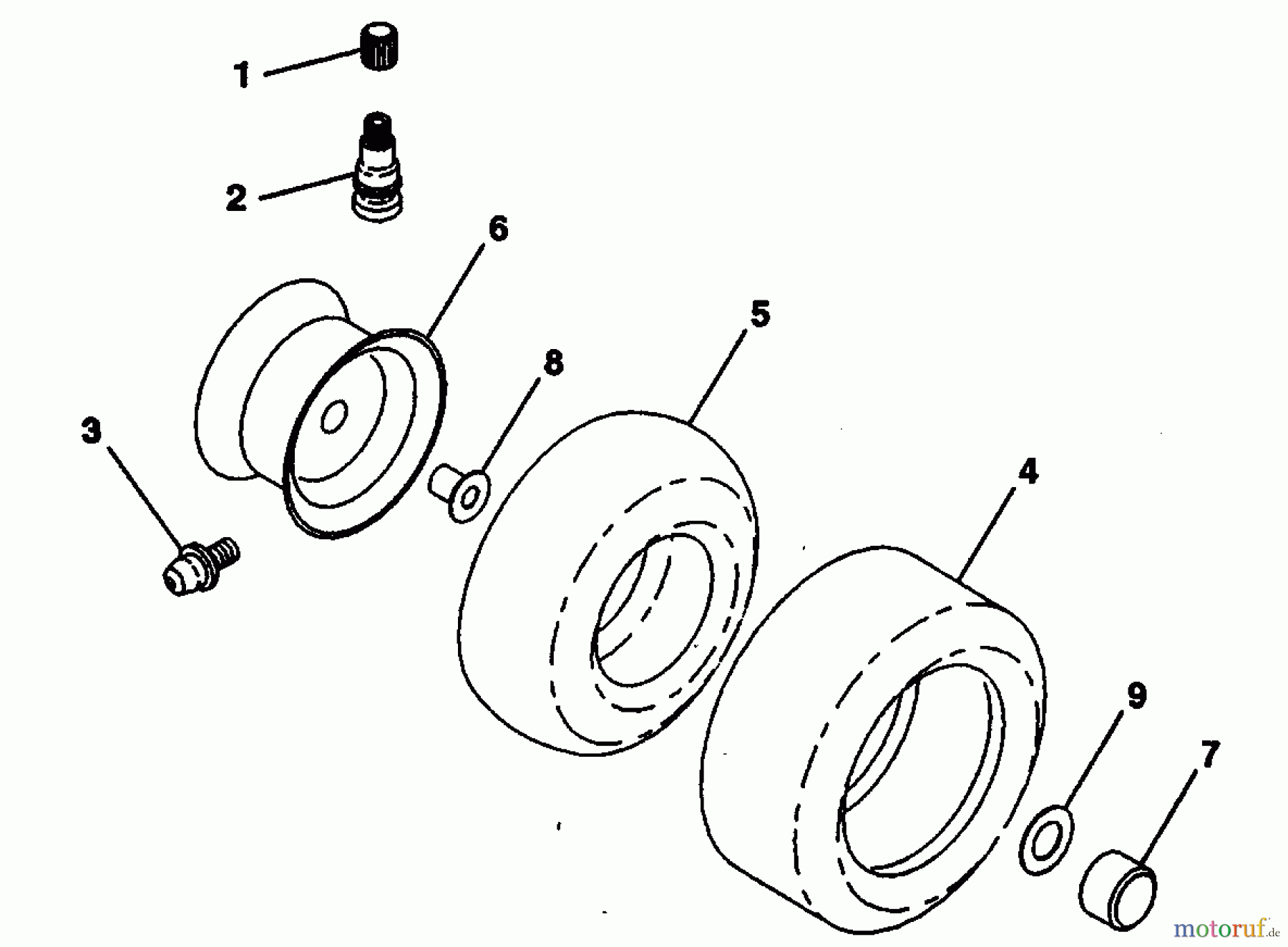  Poulan / Weed Eater Rasen und Gartentraktoren PP21R38MA - Poulan Pro Lawn Tractor WHEELS & TIRES