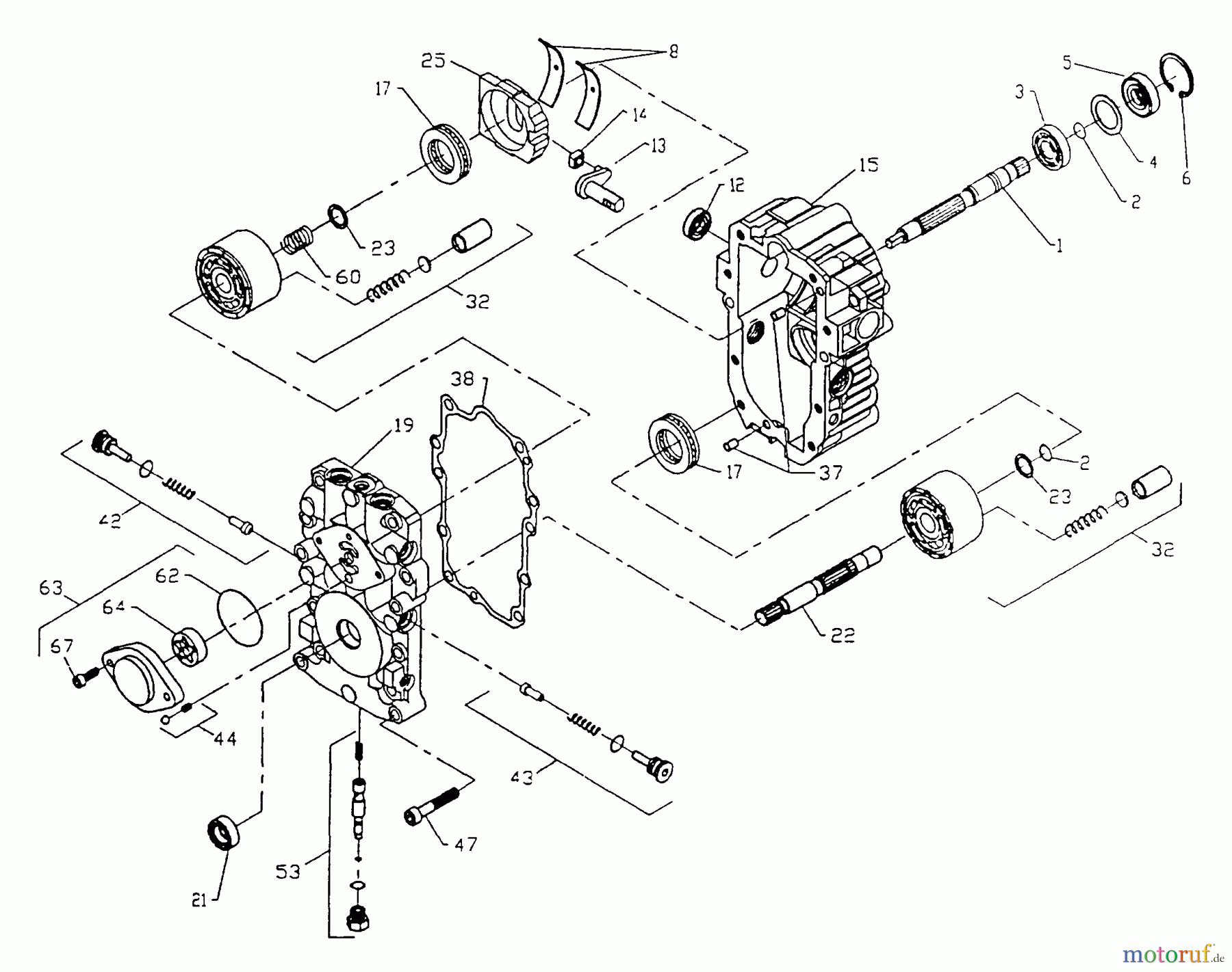  Poulan / Weed Eater Rasen und Gartentraktoren PP22H50A - Poulan Pro Lawn Tractor Transaxle Pump