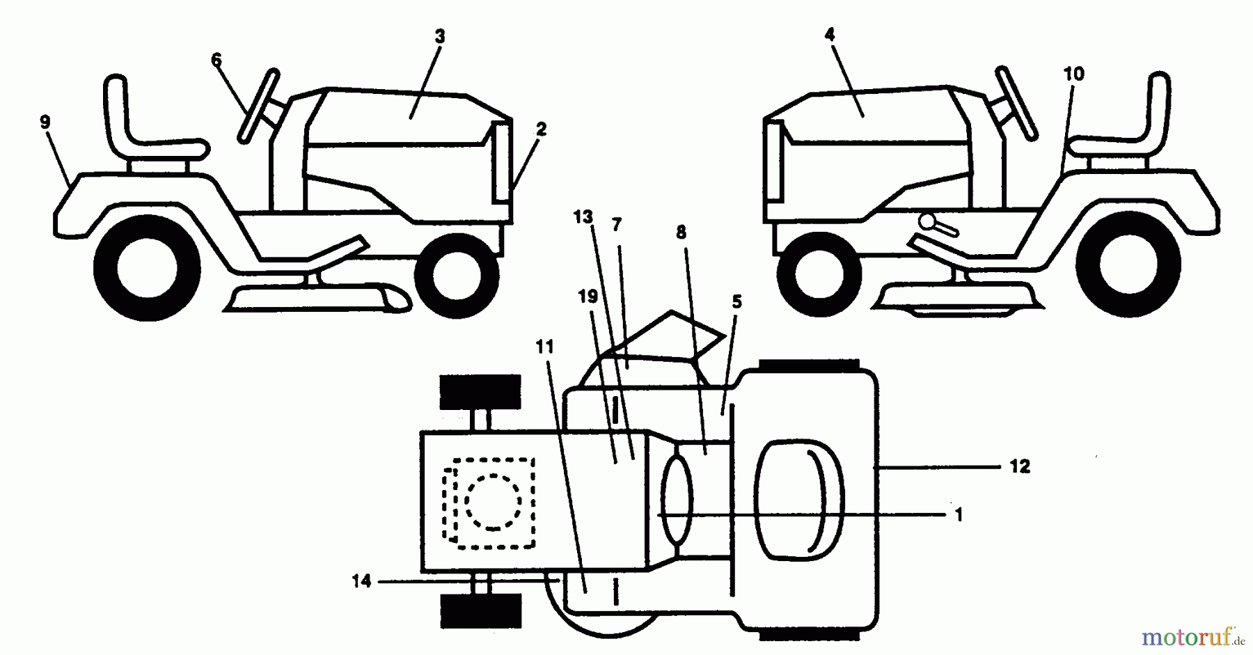  Poulan / Weed Eater Rasen und Gartentraktoren PP22H50KA - Poulan Pro Lawn Tractor DECALS