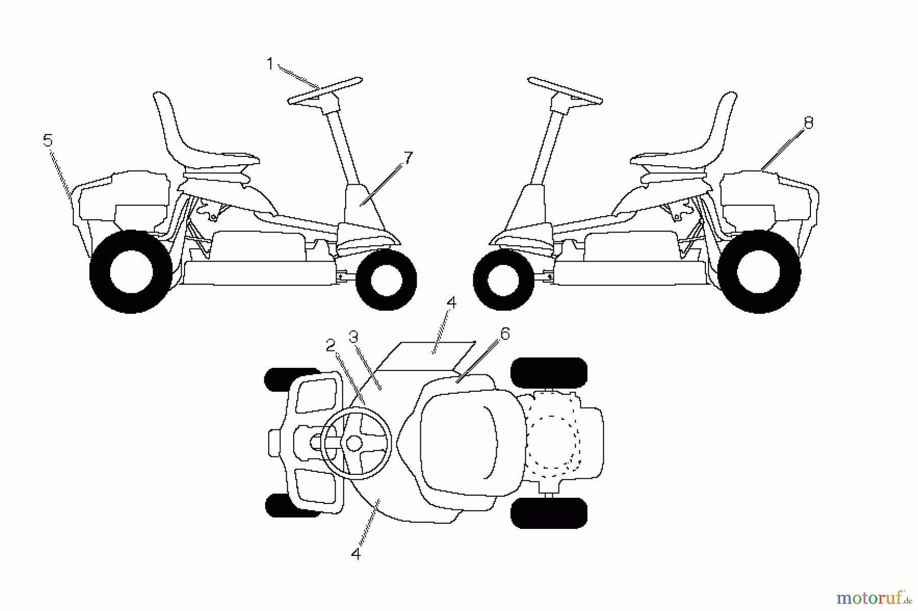  Poulan / Weed Eater Rasen und Gartentraktoren WE261 (96022000902) - Weed Eater Lawn Tractor (2011-10) DECALS