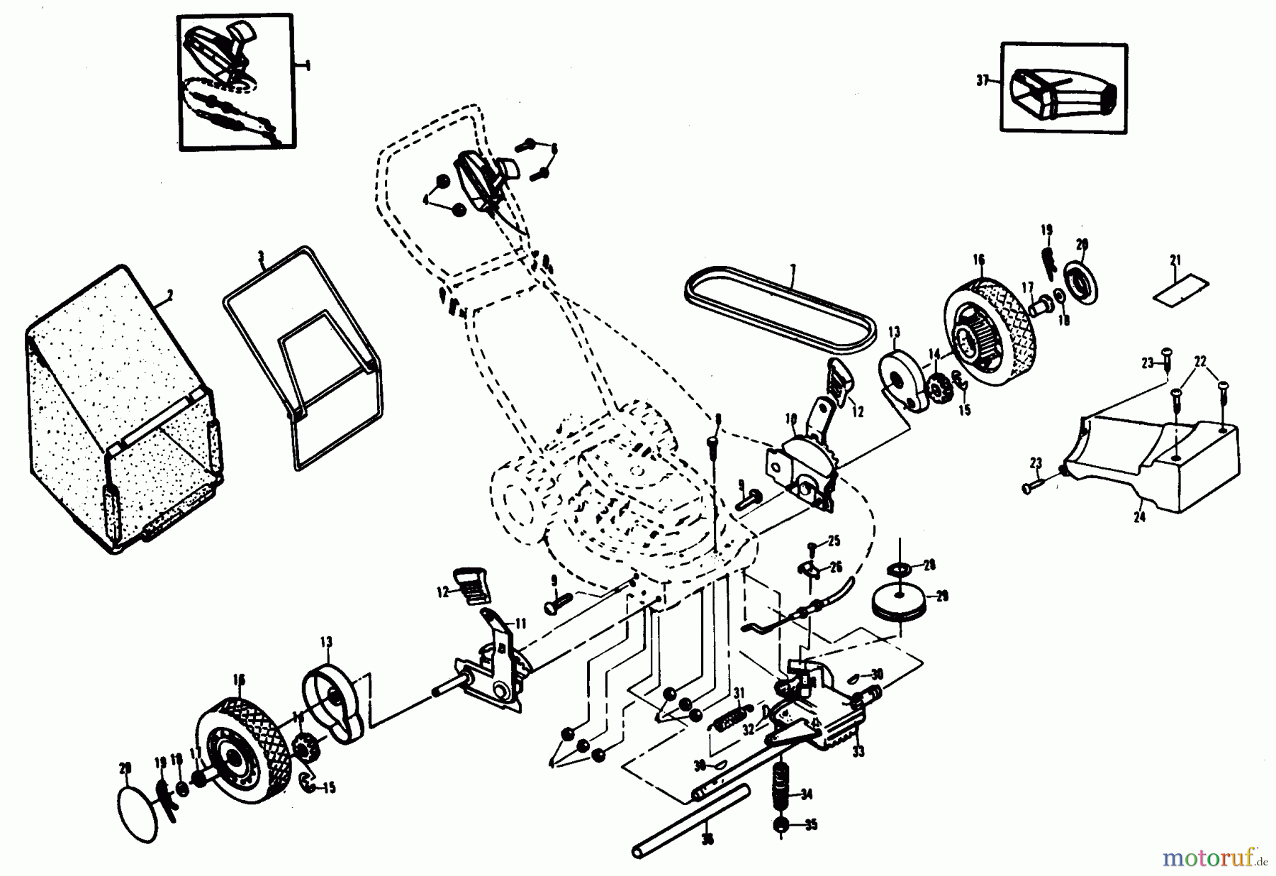  Poulan / Weed Eater Rasenmäher XE850PAR - Poulan Pro Walk-Behind Mower DRIVE ASSEMBLY