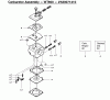 Poulan / Weed Eater 2075LE - Poulan Chainsaw Ersatzteile Carburetor Assembly - PN 530071410 - WT600