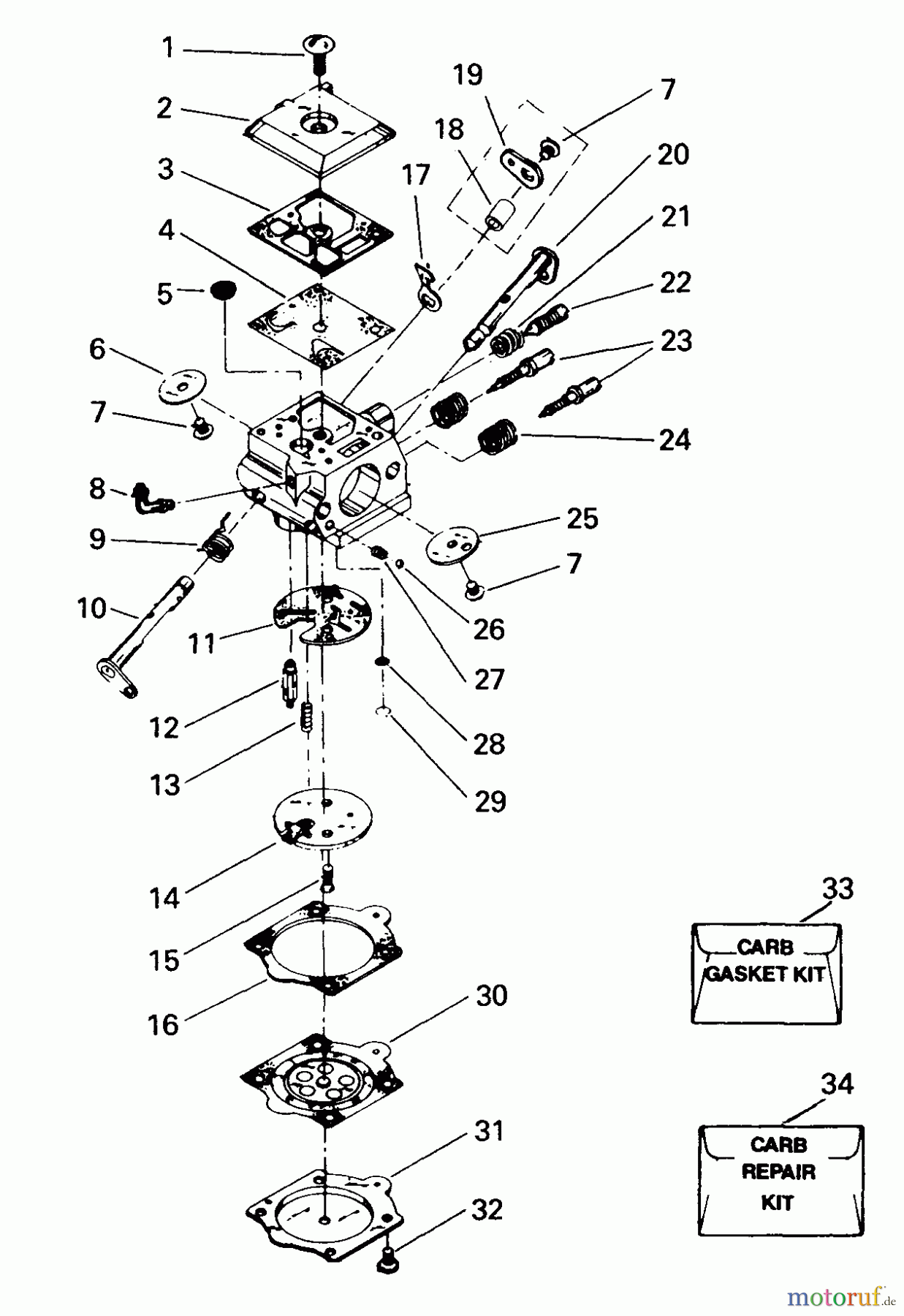  Poulan / Weed Eater Motorsägen 4000 - Poulan Chainsaw Carburetor Assembly