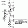Poulan / Weed Eater MICRO XXV - Poulan Chainsaw Ersatzteile CARBURETOR WA-19 (35002) USED BEFORE DATE CODE 2052741