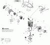 Poulan / Weed Eater PP4018 (Type 1) - Poulan Pro Chainsaw Ersatzteile Engine Type 1