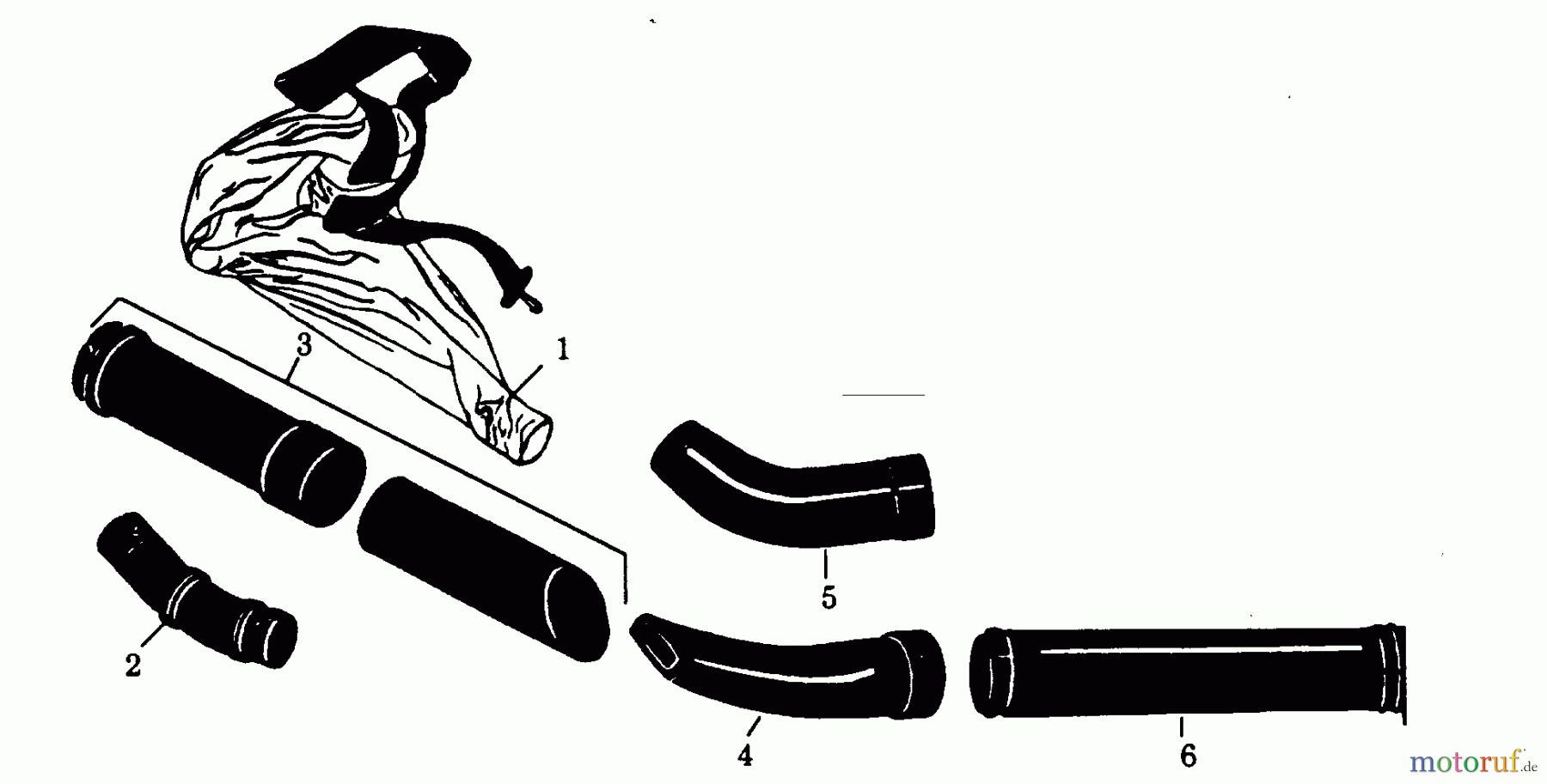  Poulan / Weed Eater Bläser / Sauger / Häcksler / Mulchgeräte GB151C - Paramount Blower VACUUM TUBE / BLOWER TUBE ASSEMBLY