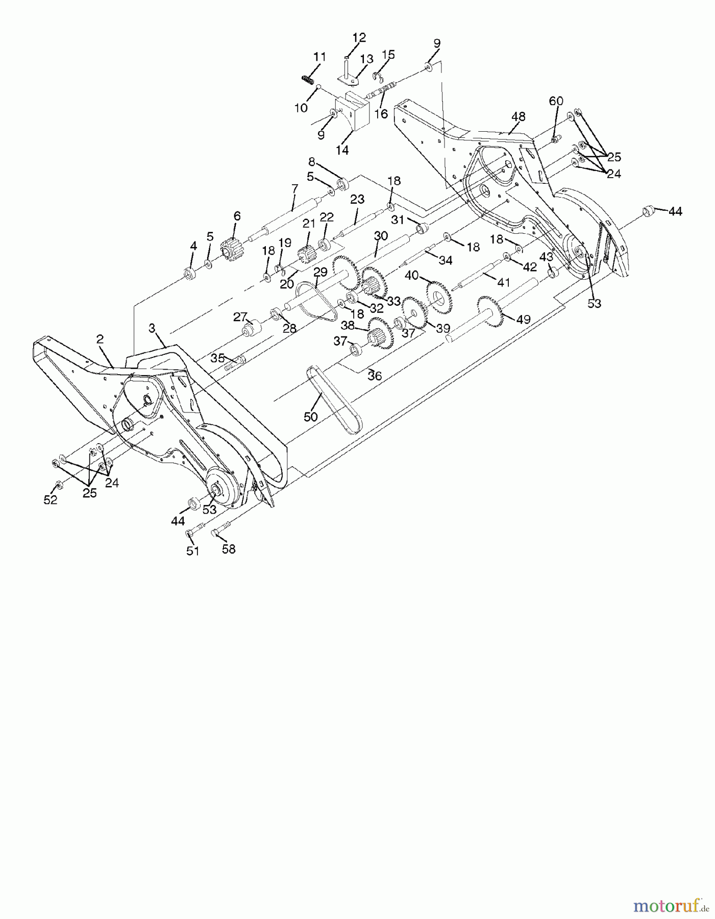  Poulan / Weed Eater Motorhacken / Kultivierer RT900 (96092002600) - Poulan Pro Rear-Tine Tiller (2010-12) TRANSMISSION