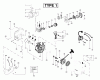 Poulan / Weed Eater FL25LE (Type 1) - Weed Eater Featherlite LE String Trimmer Ersatzteile Engine Assembly Type 1