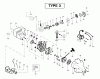 Poulan / Weed Eater XT300 (Type 3) - Weed Eater String Trimmer Ersatzteile Engine Assembly Type 3