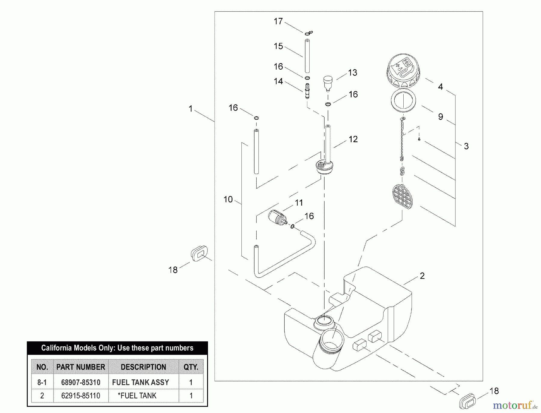  Shindaiwa Bläser / Sauger / Häcksler / Mulchgeräte EB3410 - Shindaiwa Hand Held Blower Fuel Tank