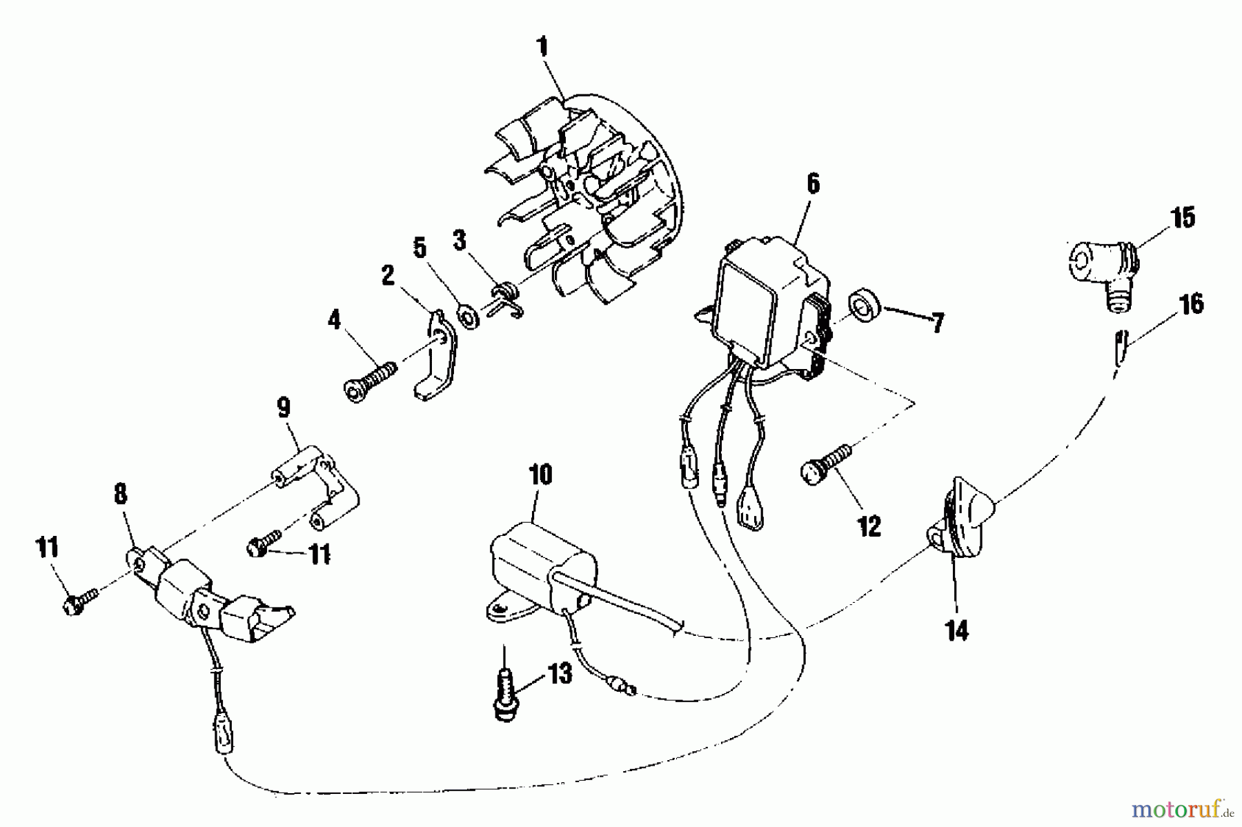  Shindaiwa Sägen, Motorsägen 345 - Shindaiwa Chainsaw Ignition System