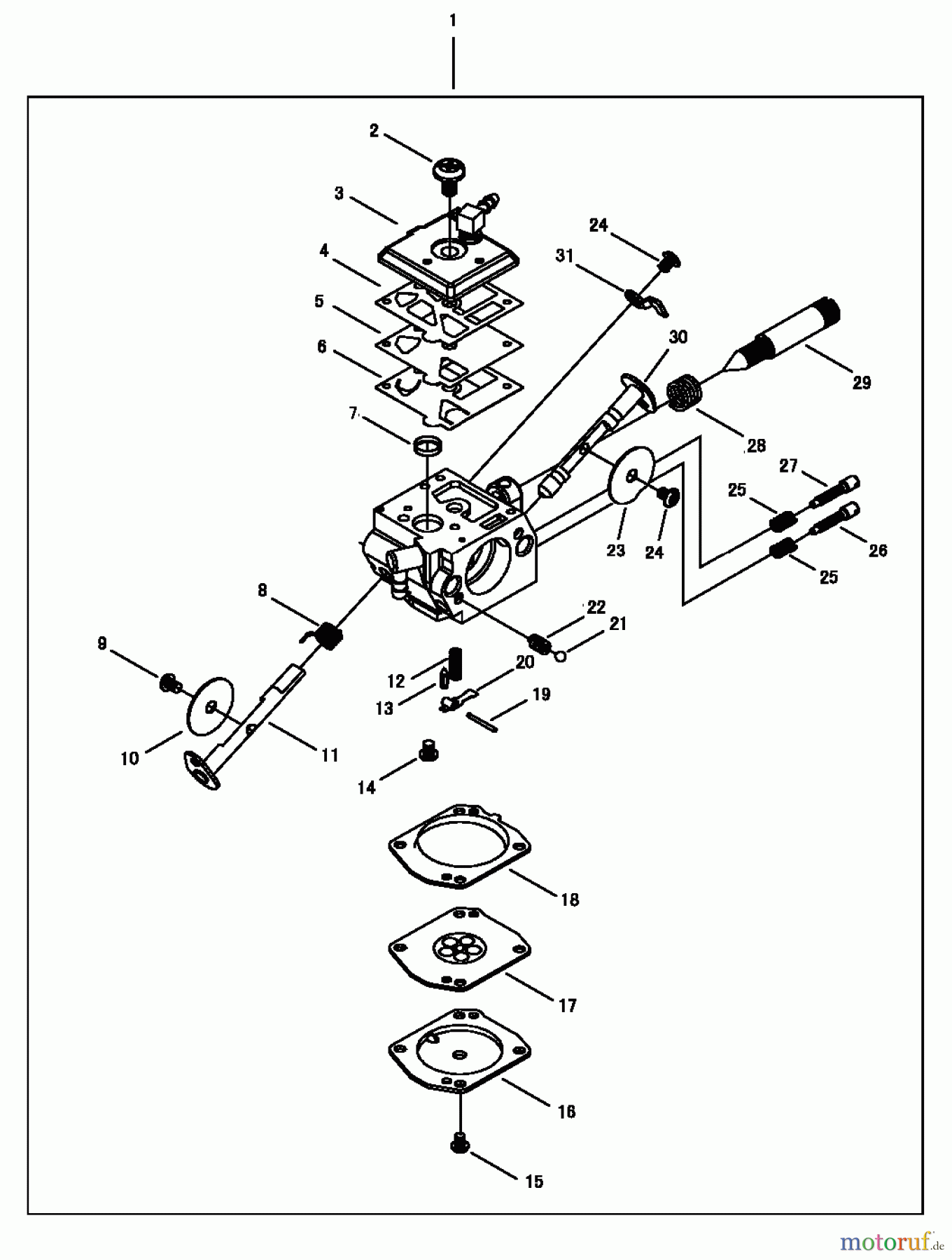  Shindaiwa Sägen, Motorsägen 488 - Shindaiwa Chainsaw, Carburetor