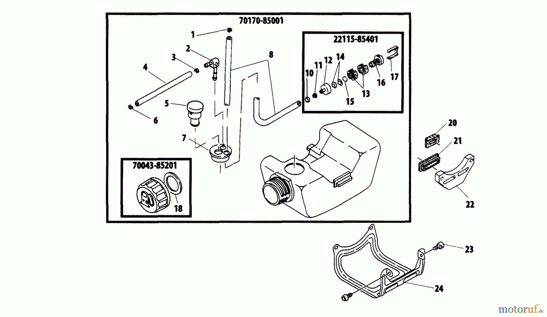  Shindaiwa Kehrmaschinen PB270 - Shindaiwa Power Broom Fuel Tank