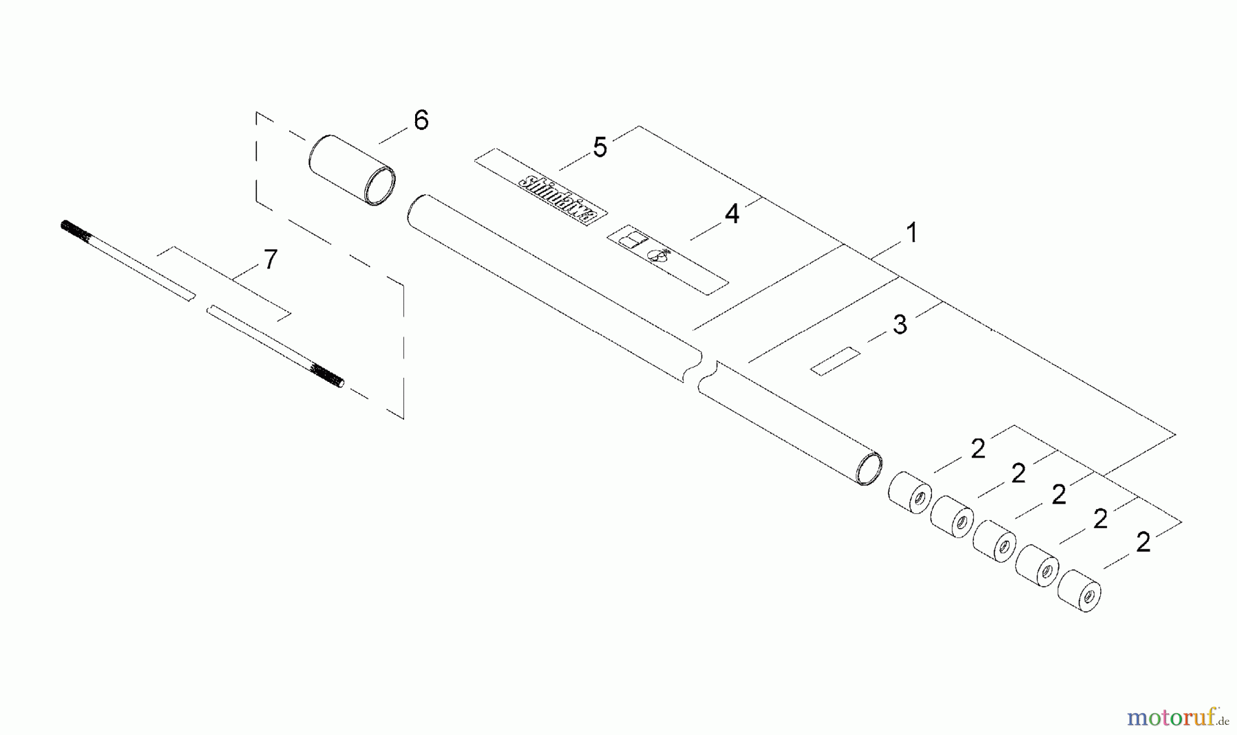  Shindaiwa Kehrmaschinen PB3410 - Shindaiwa Power Broom Outer Tube